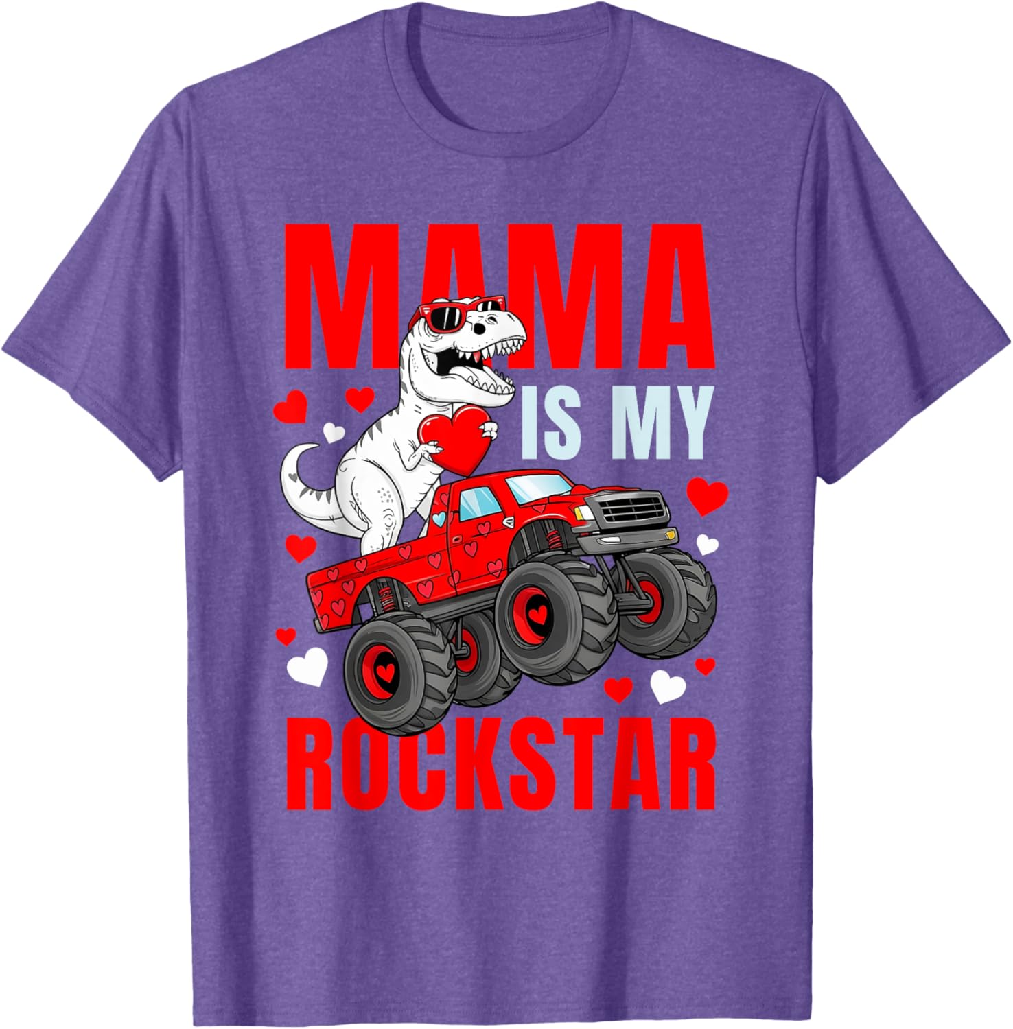 Mama Is My Rockstar Dinosaur T-Shirt Cute Love Mom Apparel - 10