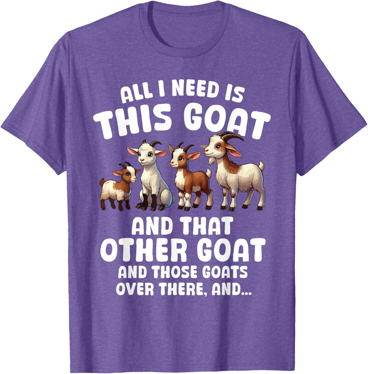 Funny Goat Lover T-Shirt All I Need Is This Cute Farmer Design - 15