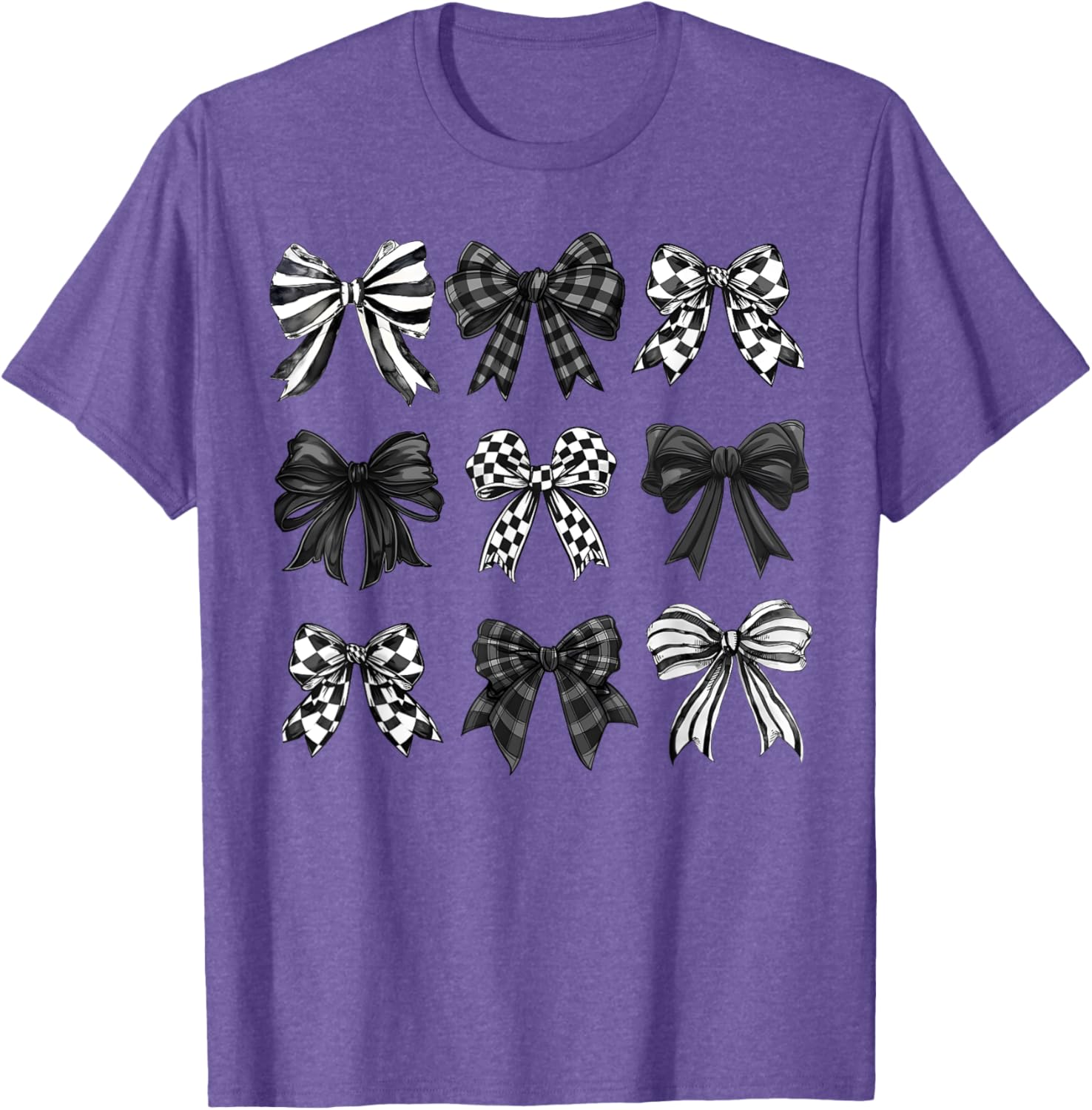 Trendy Coquette Bow and Ribbon Graphic T-Shirt for Girls and Women - 7
