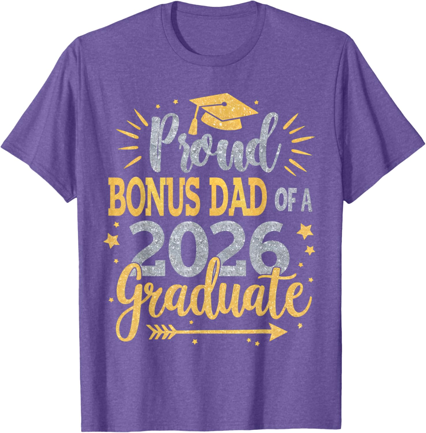 Proud Bonus Dad Class of 2026 T-Shirt for Proud Feelings - 5