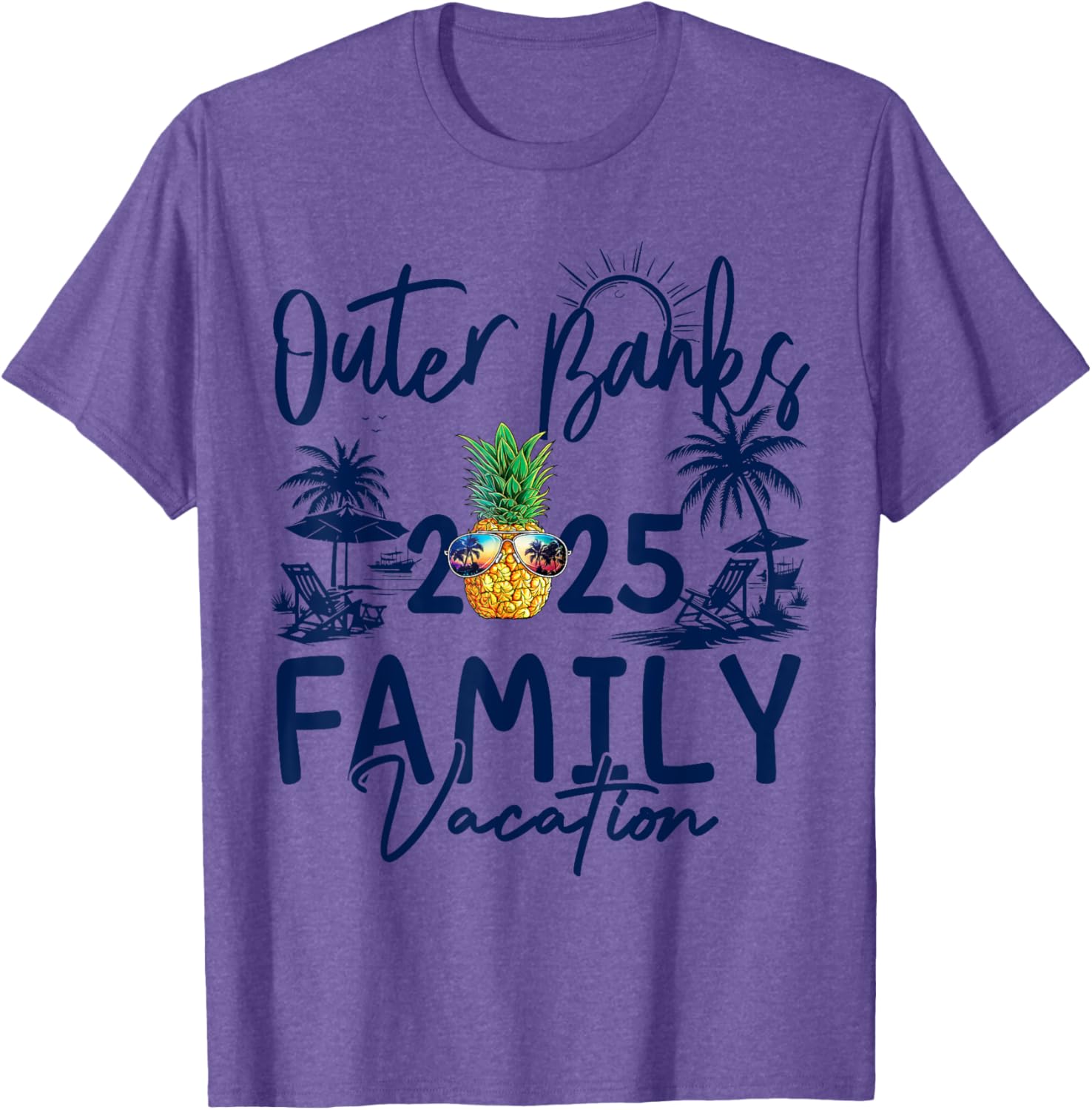 Family Matching Outer Banks 2025 Pineapple Vacation T-Shirt for Fun - 8