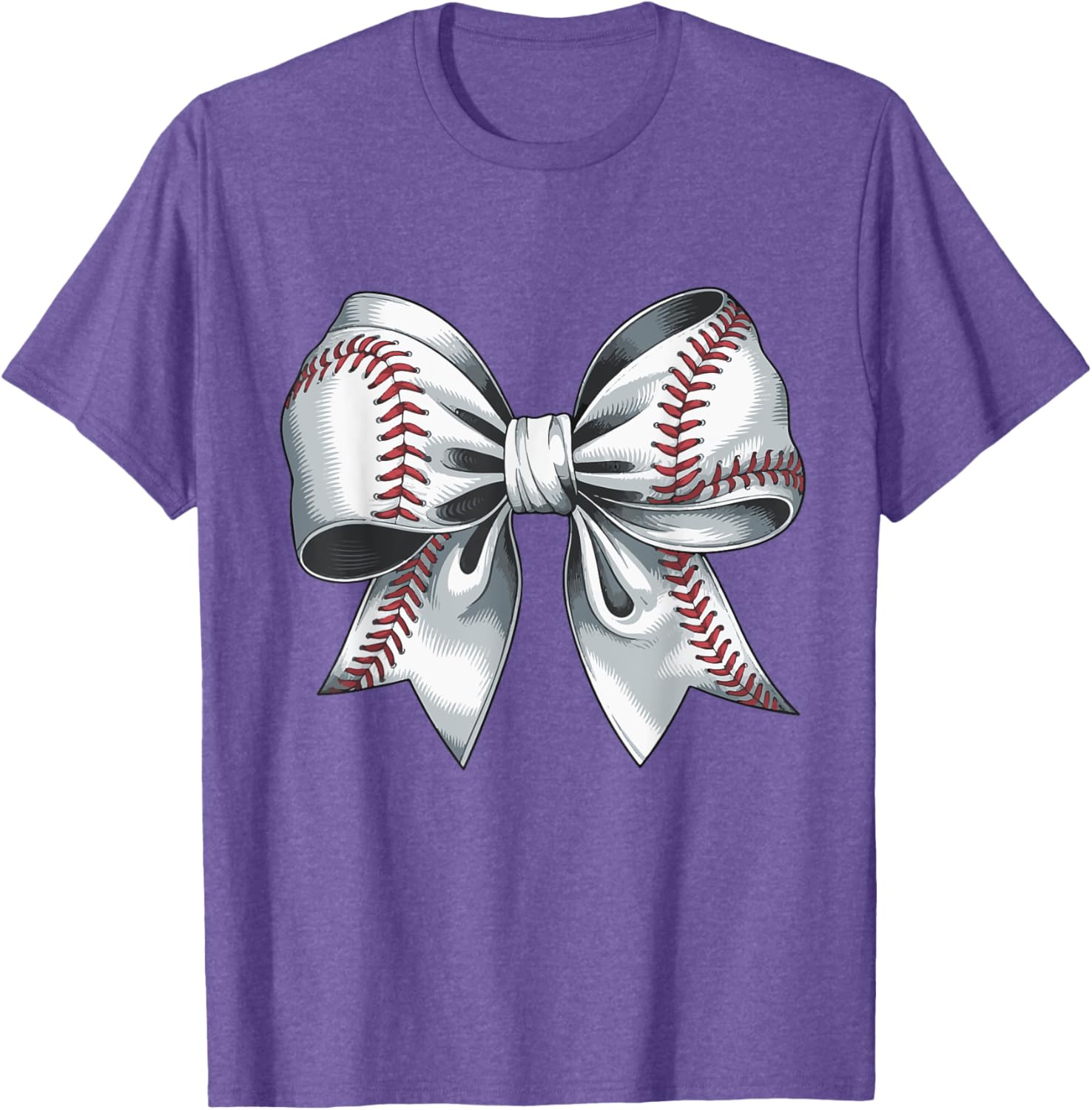 Cute Baseball Bow T-Shirt for Moms - Perfect Gift for Baseball Moms - 15