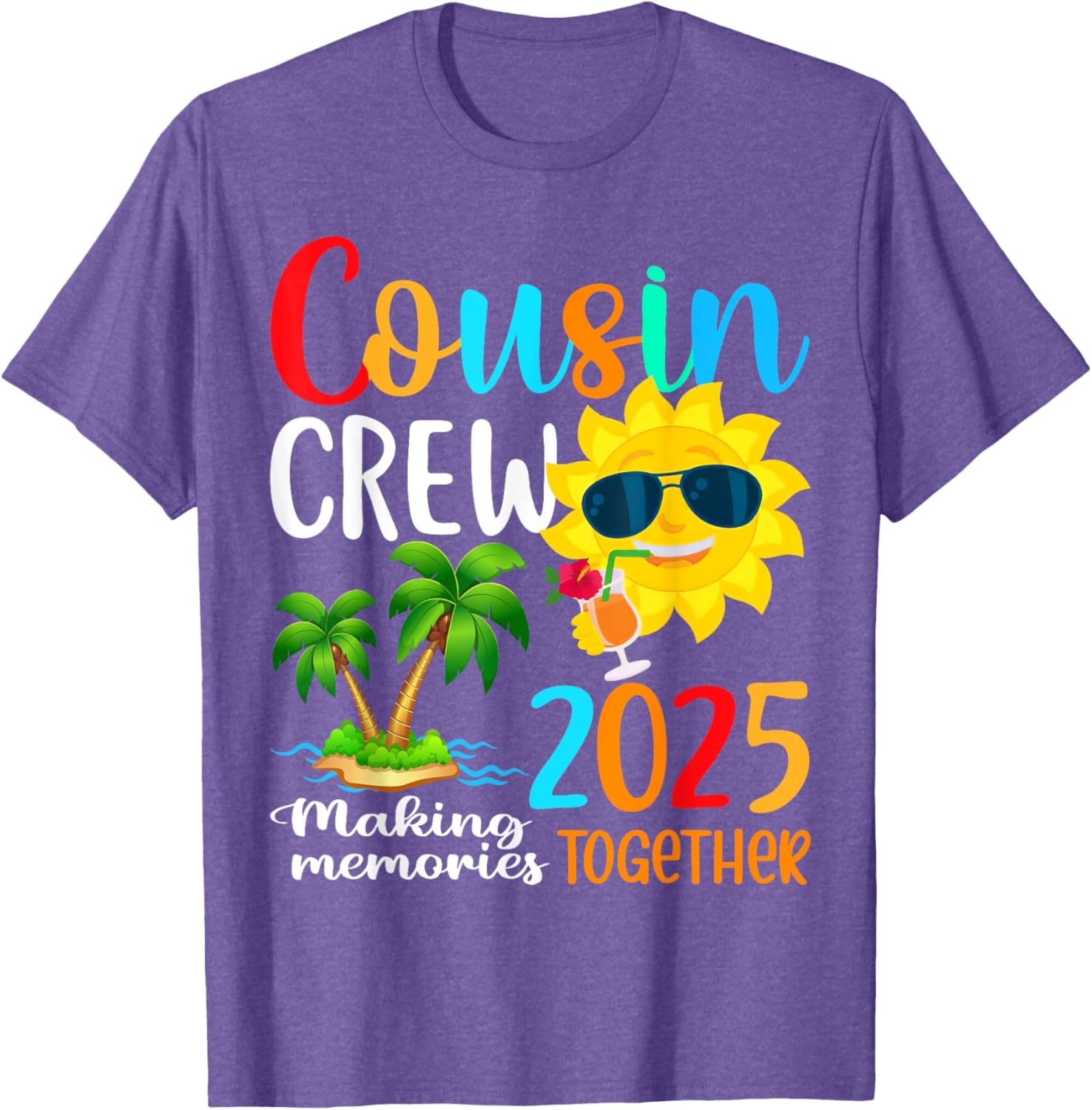 Cousin Crew 2025 Summer Beach Family Matching T-Shirt for Fun Vacations - 9