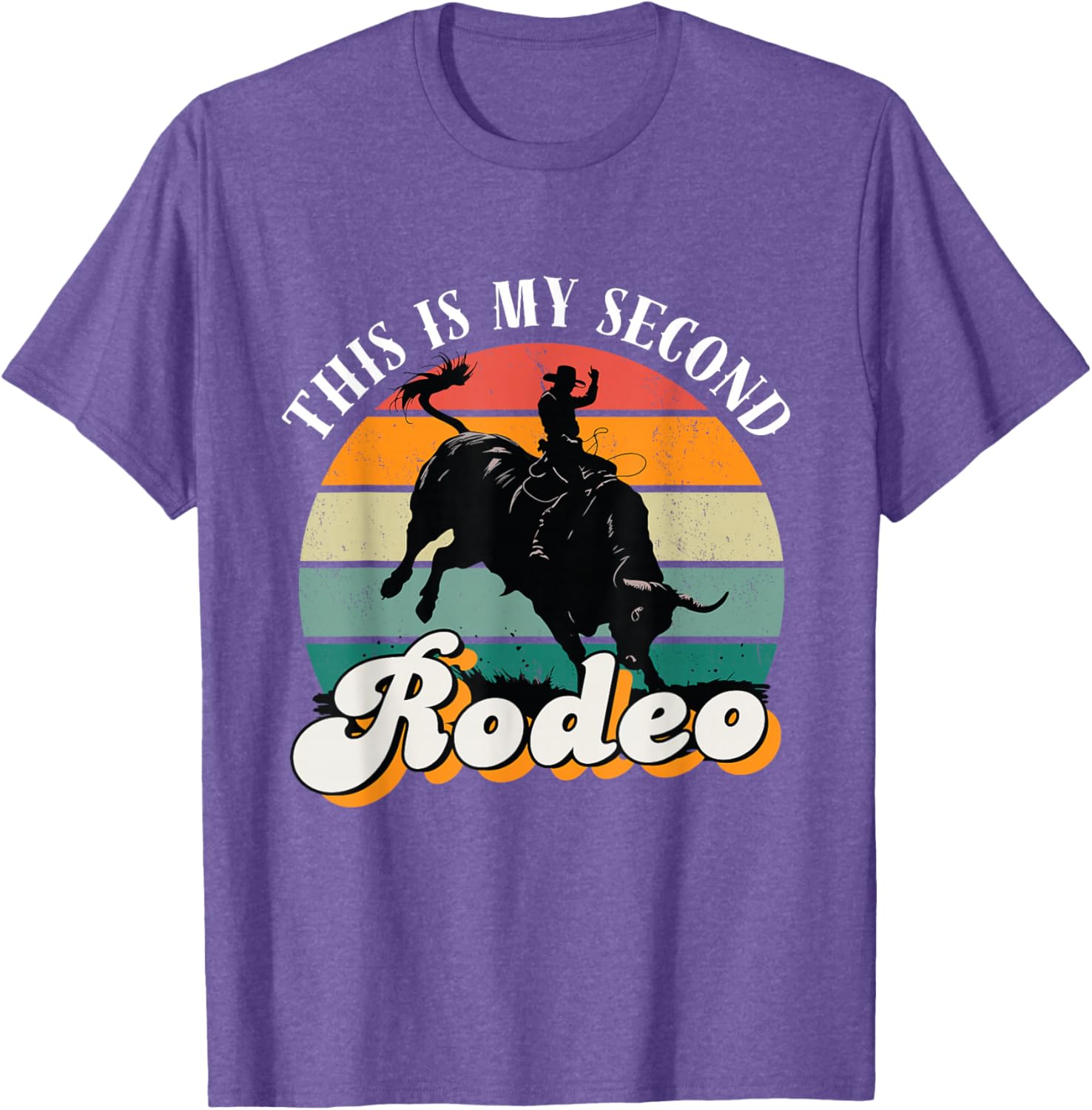 Vintage Cowboy Retro T-Shirt - This Is My Second Rodeo Funny Tee - 5