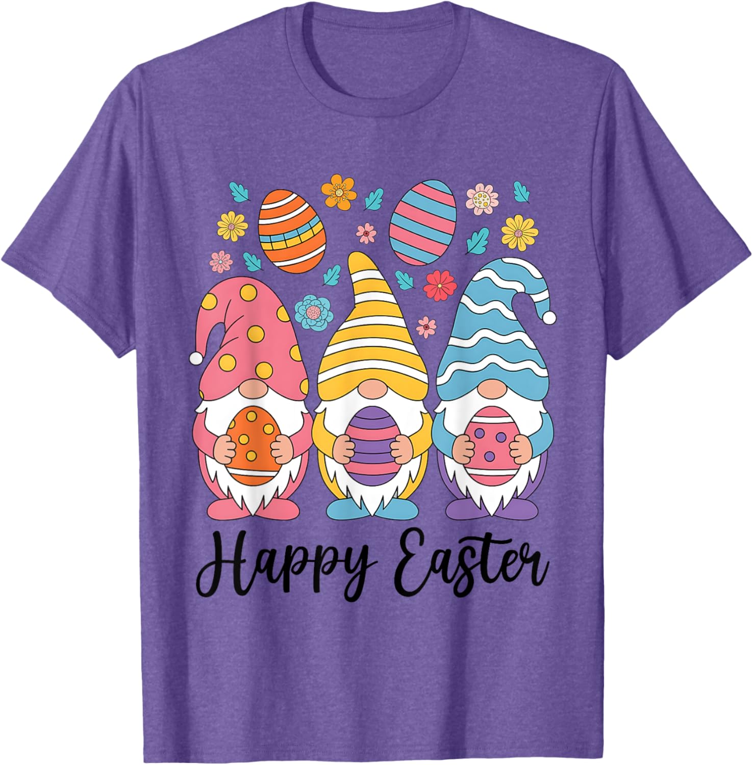 Happy Easter Gnomes T-Shirt for Women Girls Kids Perfect for Egg Hunts - 10