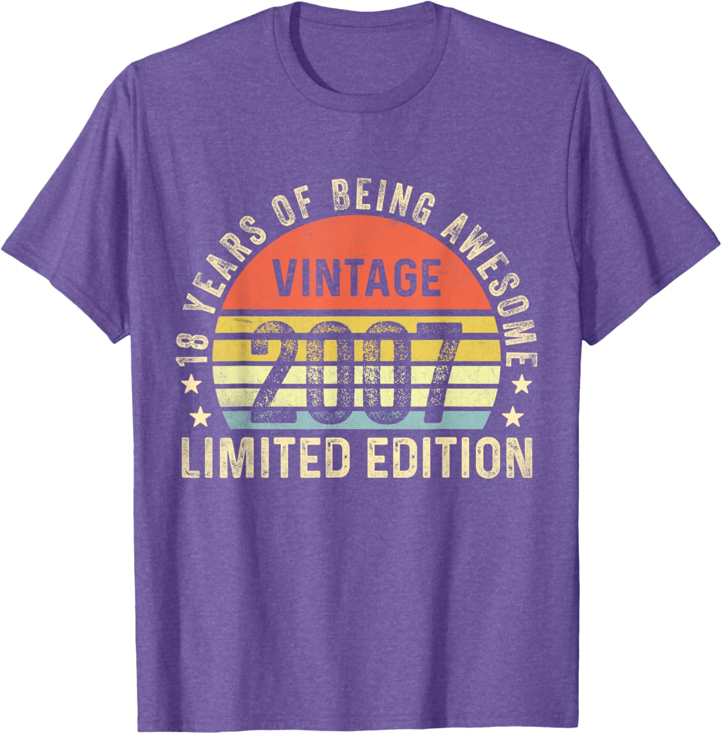 Vintage 2007 Limited Edition 18th Birthday T-Shirt Cool Gift Idea - 3