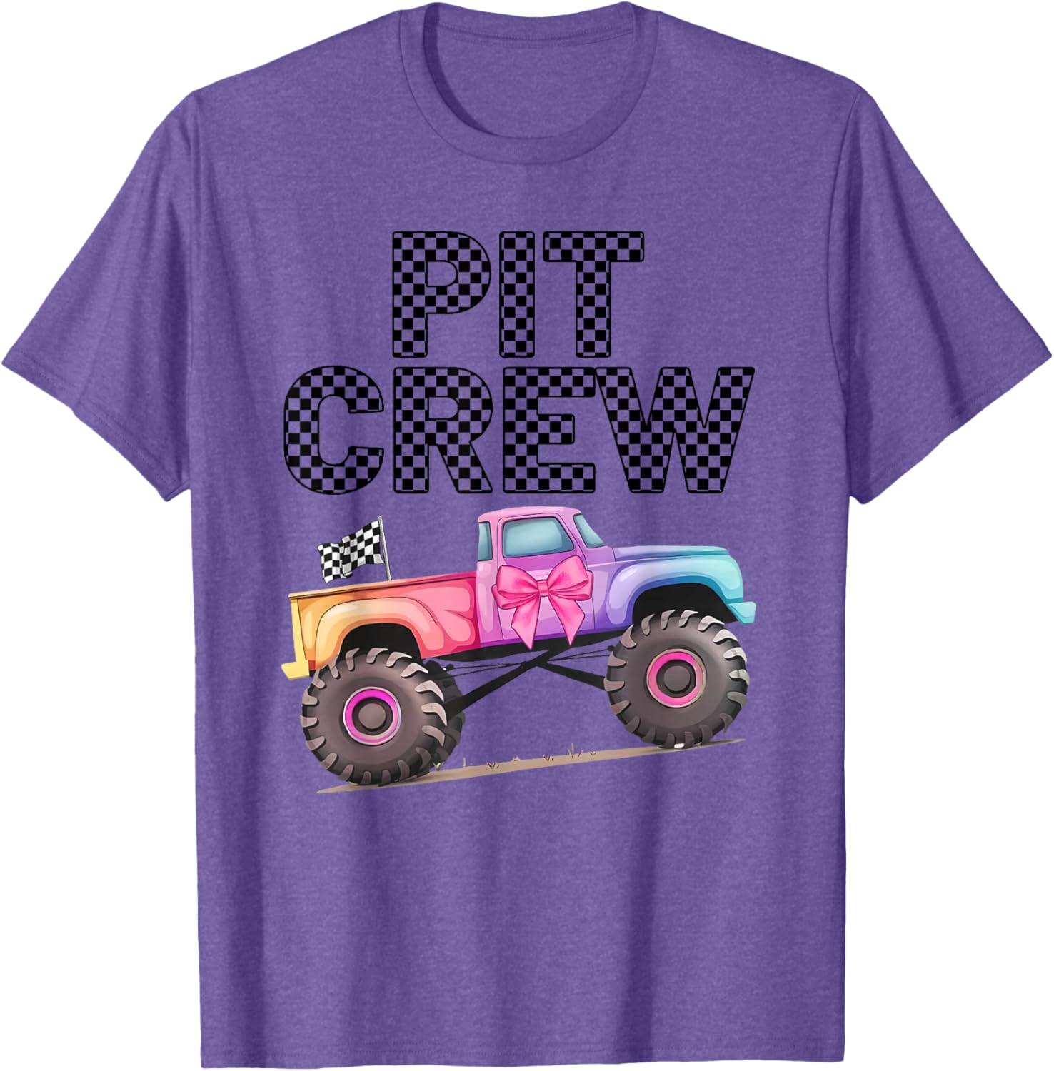 Girls Monster Truck Crew Squad T-Shirt for Truck Lovers and Kids - 9