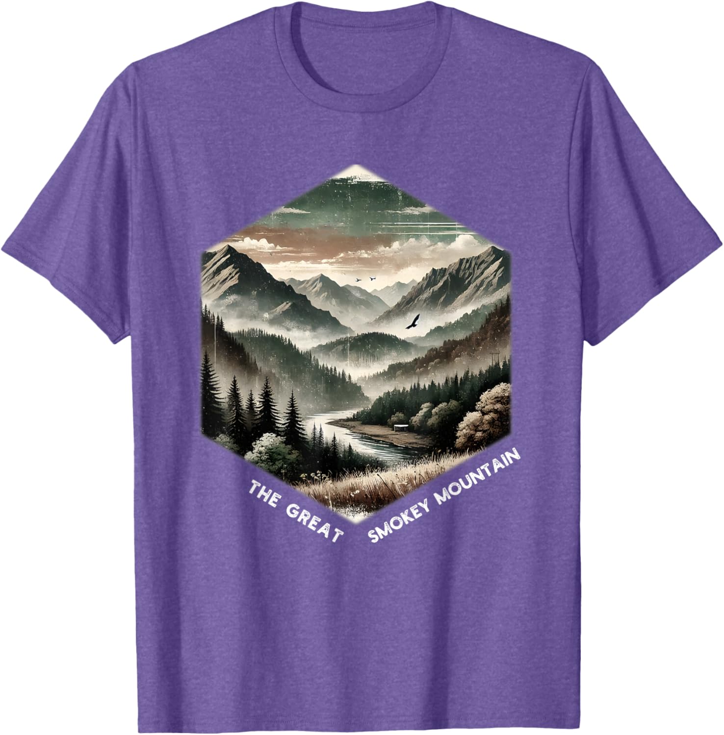 Smoky Mountains Vintage Graphic T-Shirt for Nature Lovers and Adventurers - 12