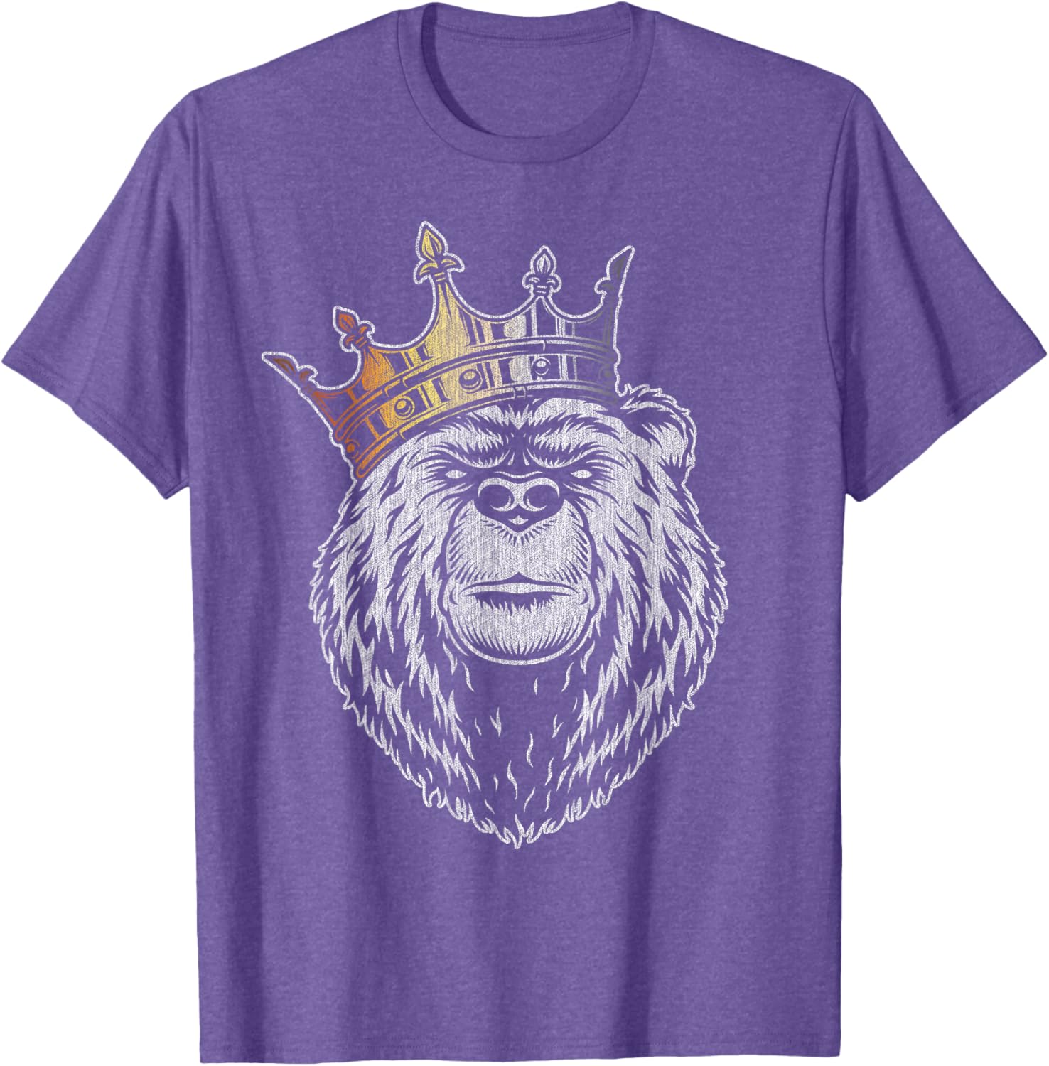Bear Pride Majestic Crown T-Shirt in Bear Flag Colors for Everyone - 1