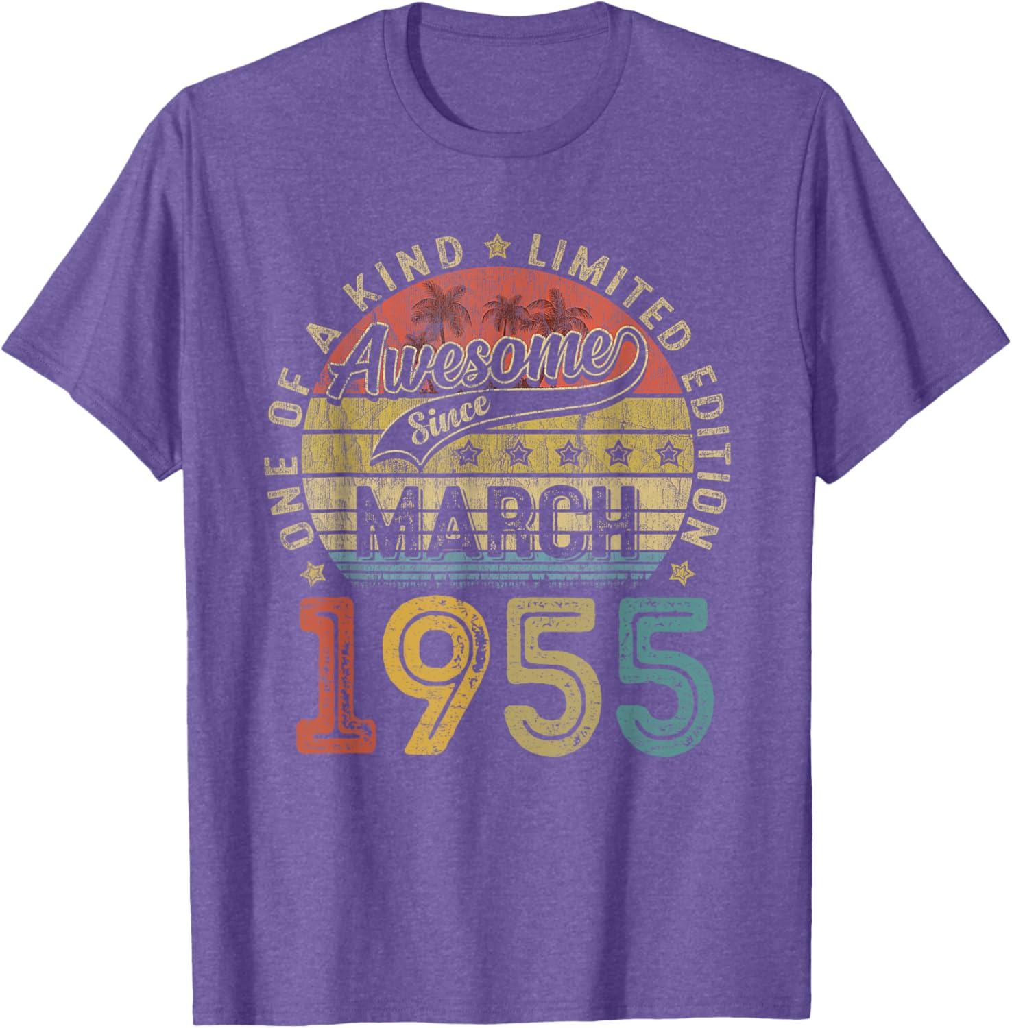 Funny 70th Birthday T-Shirt Vintage Retro March 1955 Gift for Him/Her - 21