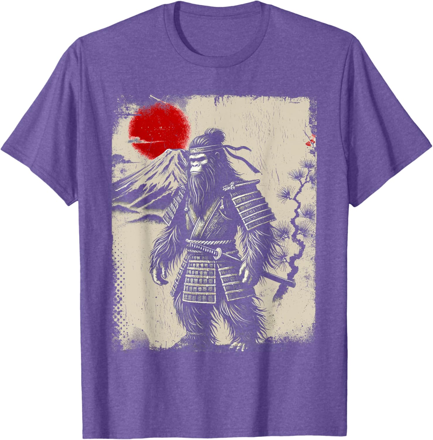 Vintage Bigfoot Ninja Samurai Ukiyo-e T-Shirt for Unique Style - 11