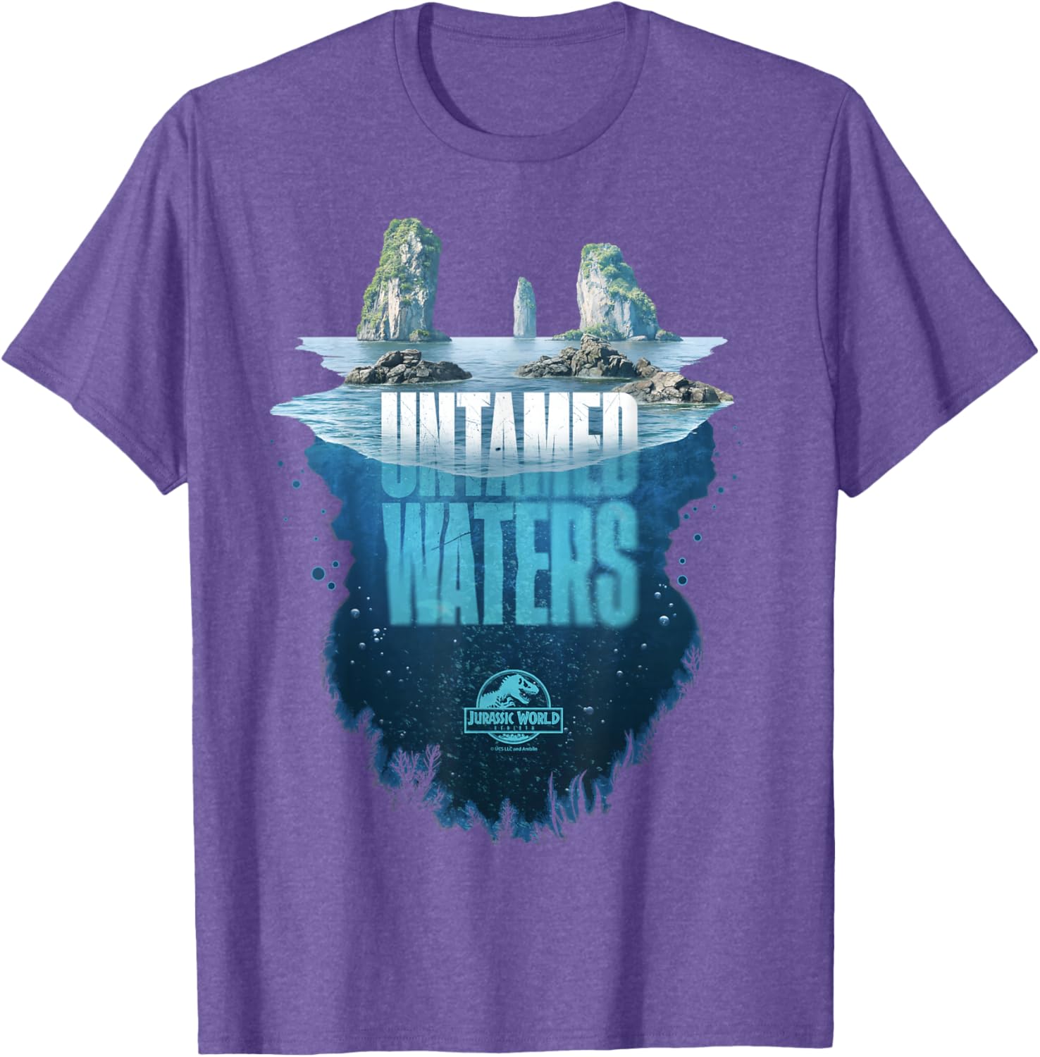 Jurassic World Rebirth Untamed Waters Island T-Shirt for Dino Fans - 19