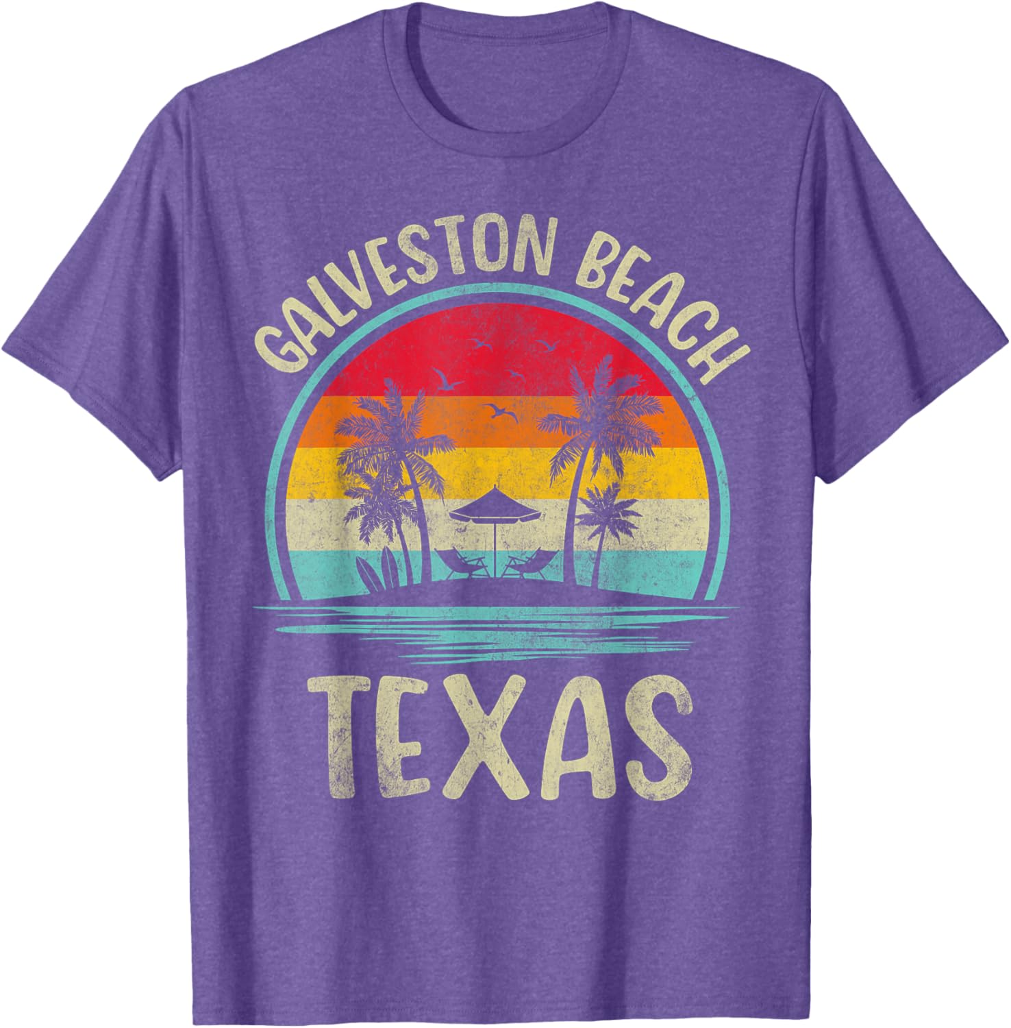 Galveston Beach Summer Vacation Palm Tree Family T-Shirt for Fun Days - 9