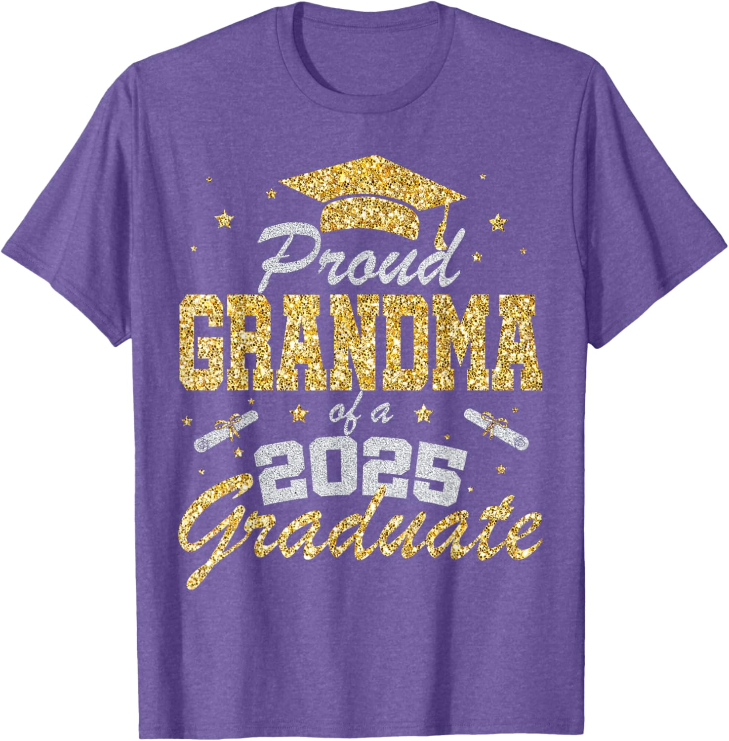 Proud Grandma of 2025 Graduate T-Shirt for Celebrating Senior Year - 14