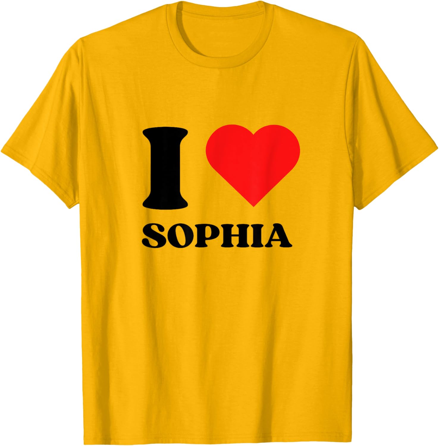 Cute I Love Sophia Y2K Valentine's Day T-Shirt for Trendy Style - 1