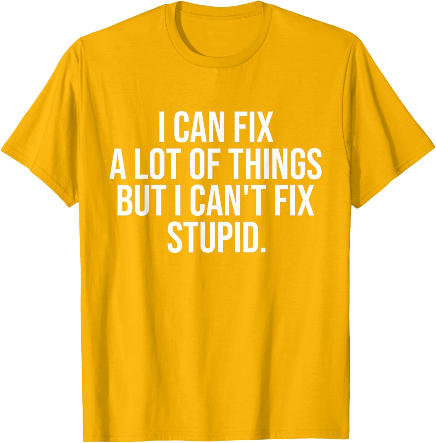 Funny I Can Fix A Lot Of Things But I Can't Fix Stupid T-Shirt - 1