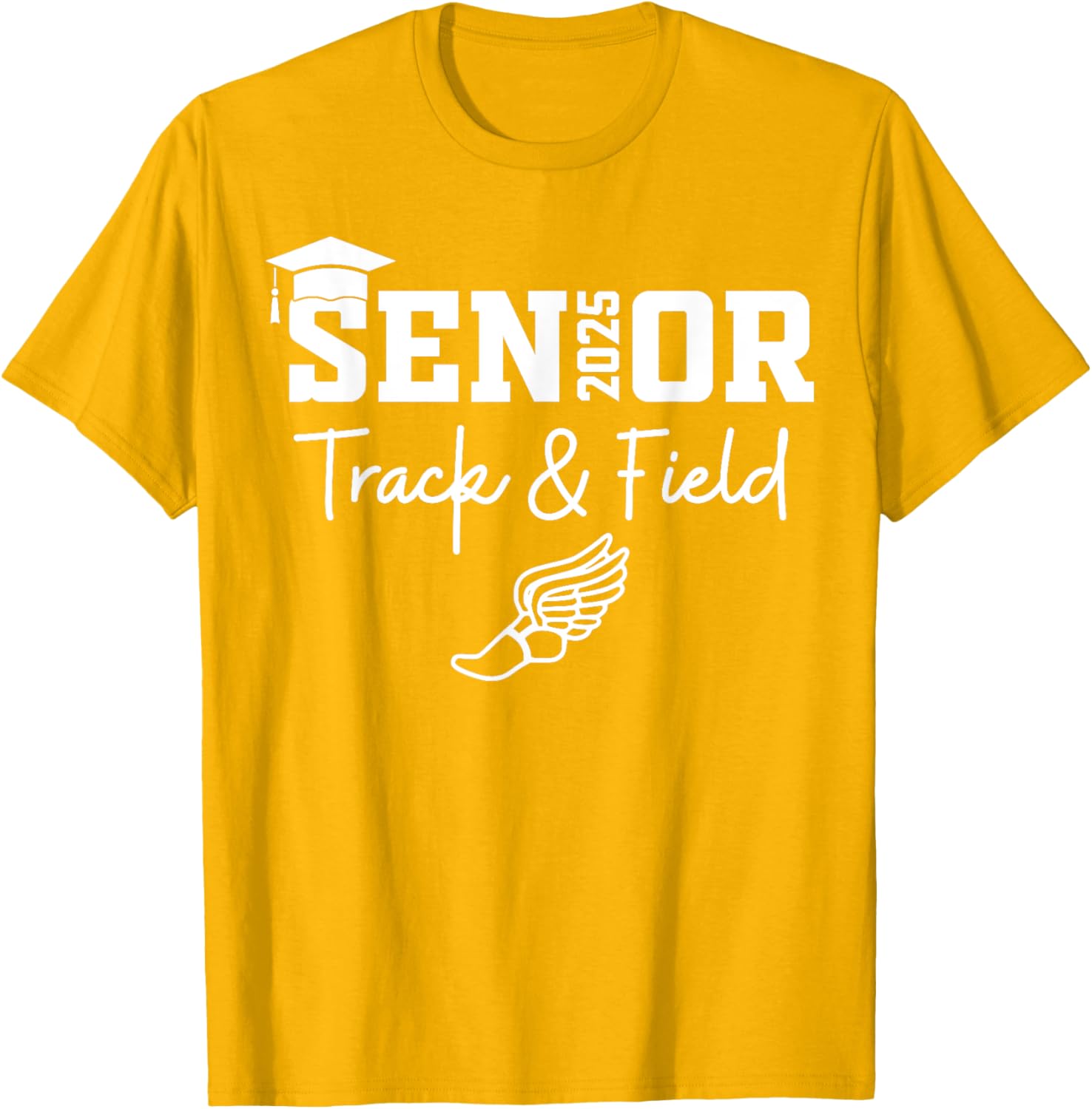 Track and Field Class of 2025 Graduation T-Shirt for Athletes - 21