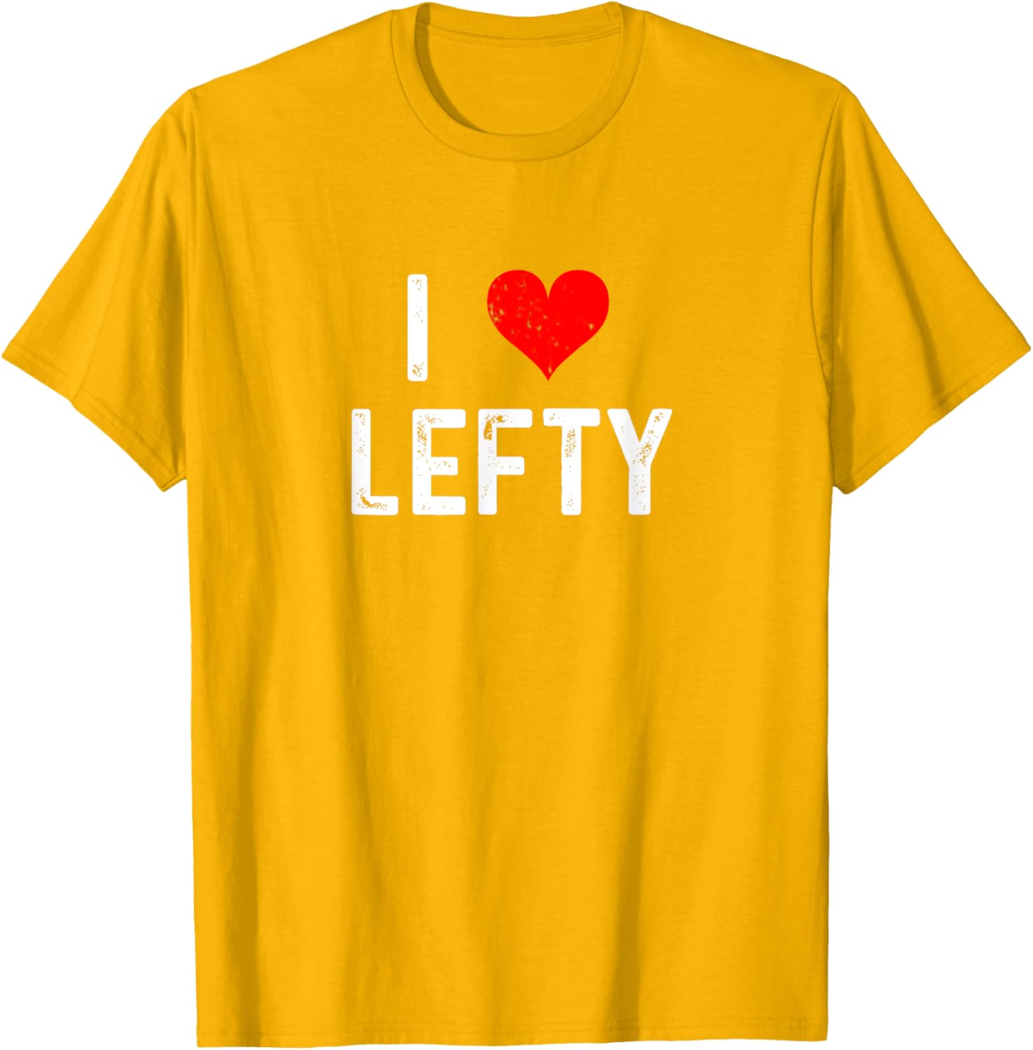 I Love Lefty Distressed Baseball Pitcher T-Shirt for Left-Handed Fans - 8