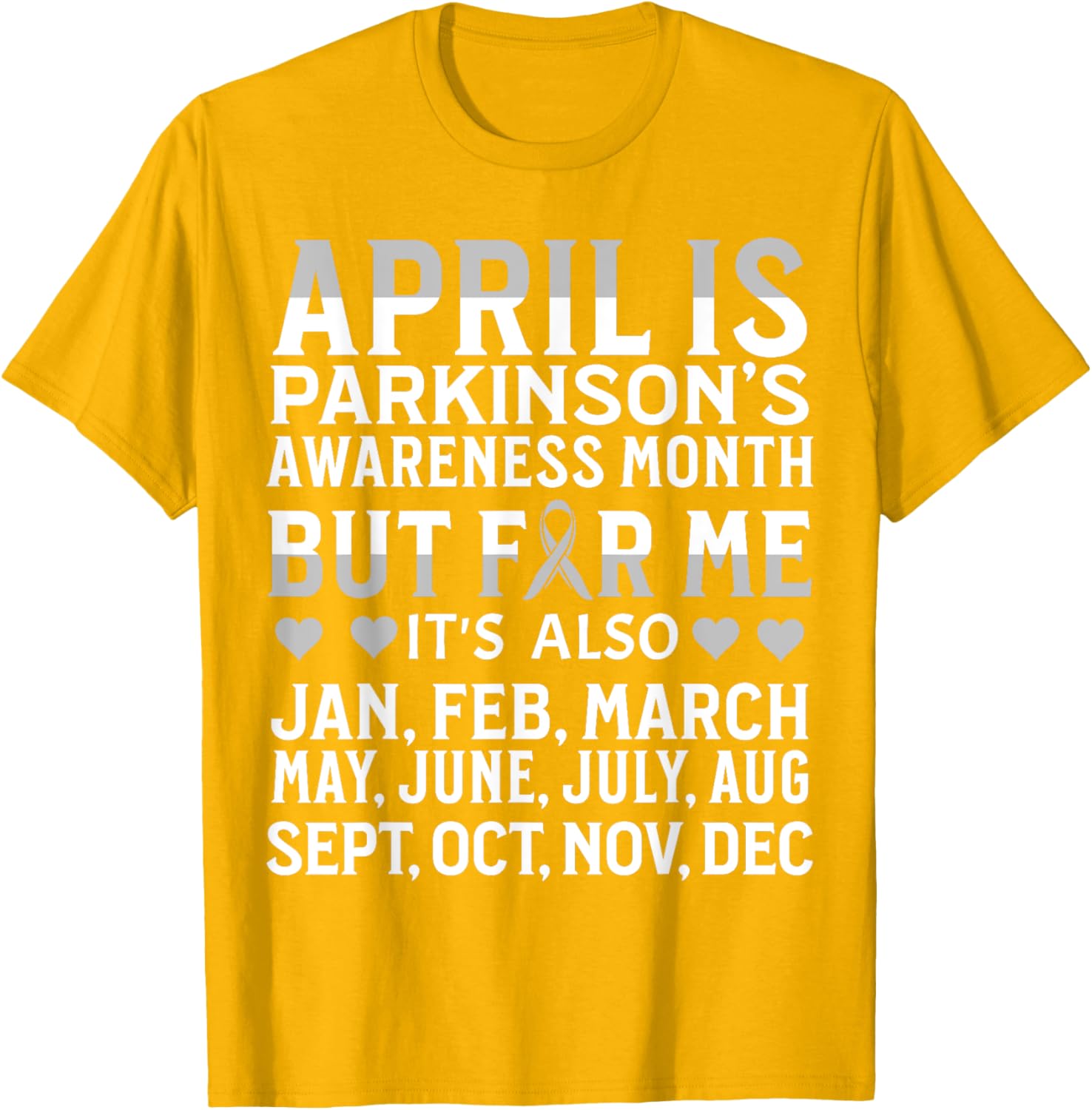 Support Parkinson's Awareness with Our April T-Shirt for Everyone - 2