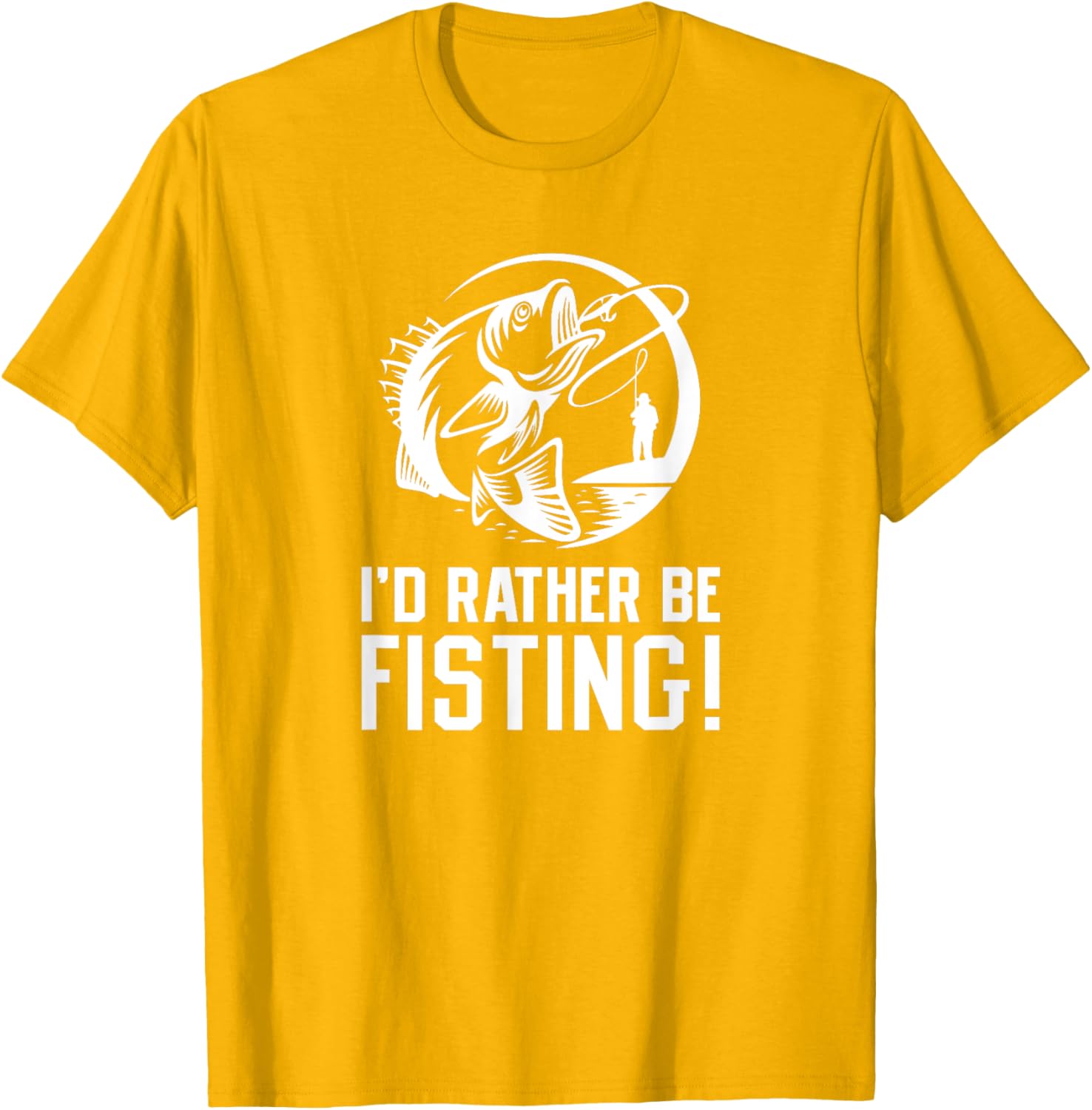 I'd Rather Be Fisting Funny Graphic T-Shirt for Casual Wear - 21