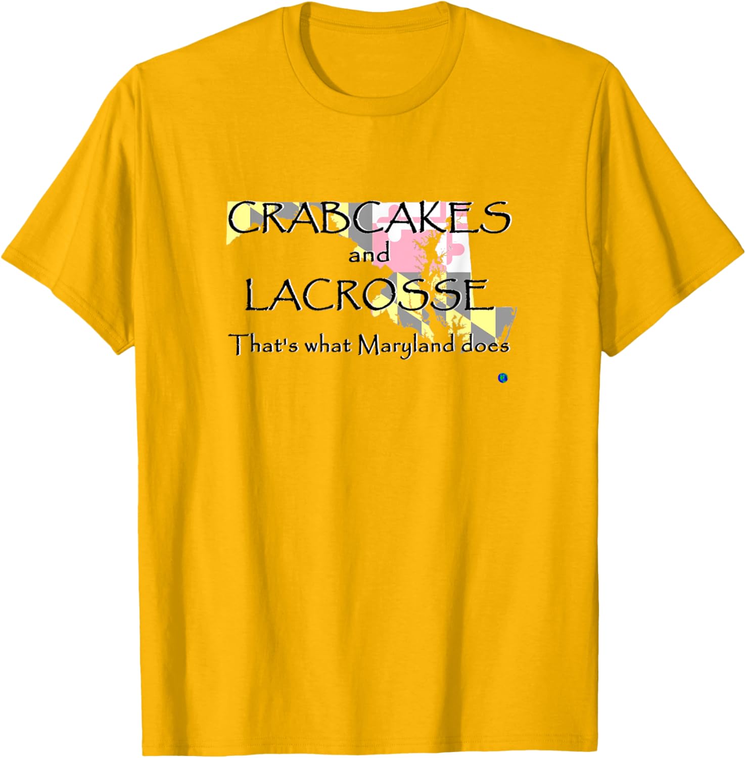 Maryland Crabcakes and Lacrosse T-Shirt Fun Apparel for Sports Fans - 16