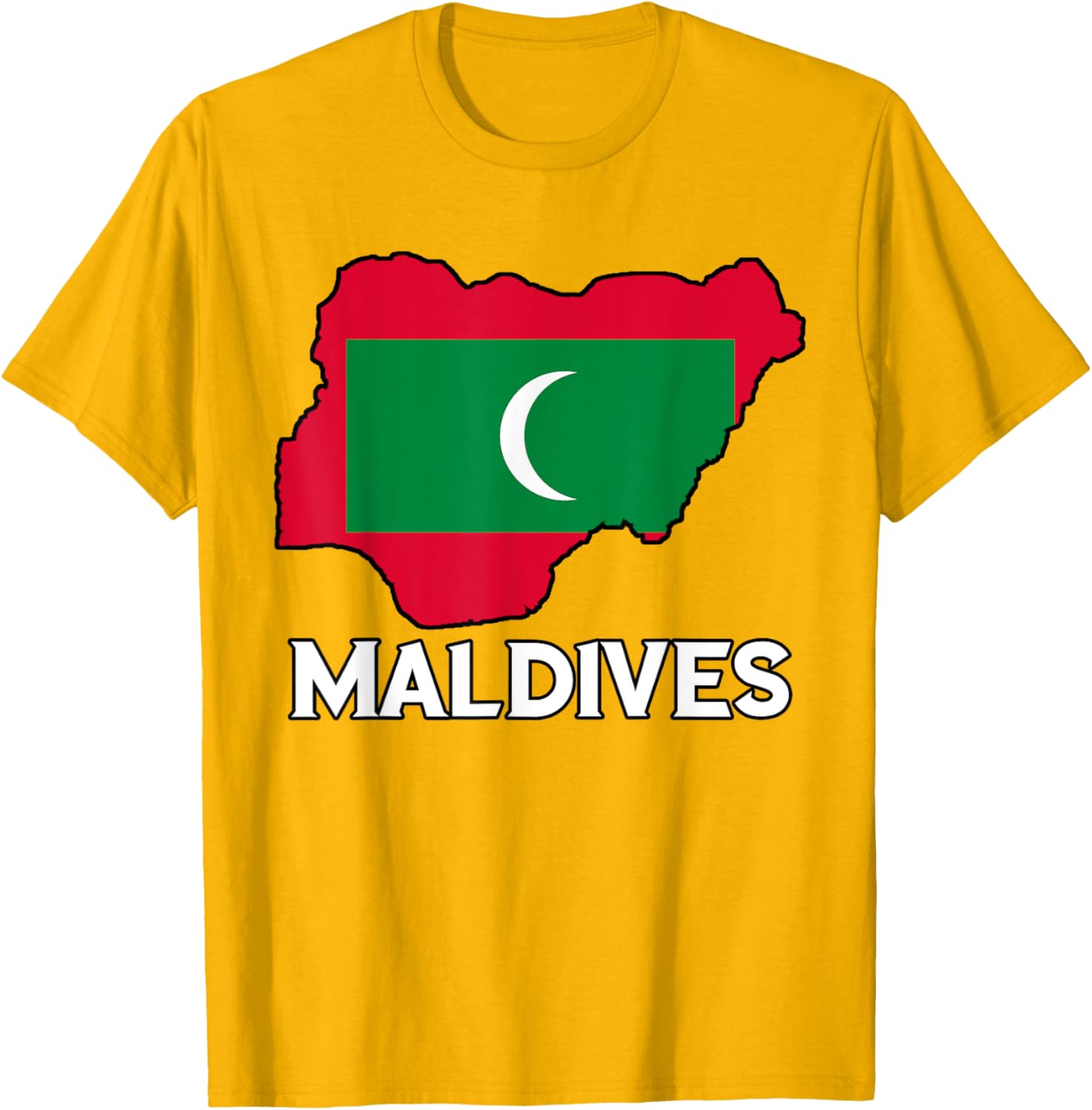 Maldivian Pride Flag Map T-Shirt for Comfort and Style in Clothing - 19