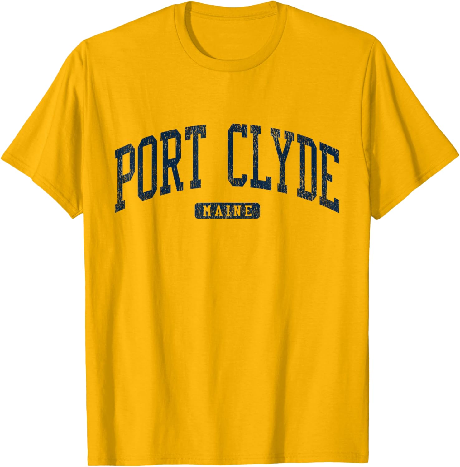 Port Clyde Maine University Style Blue T-Shirt for Casual Wear - 12