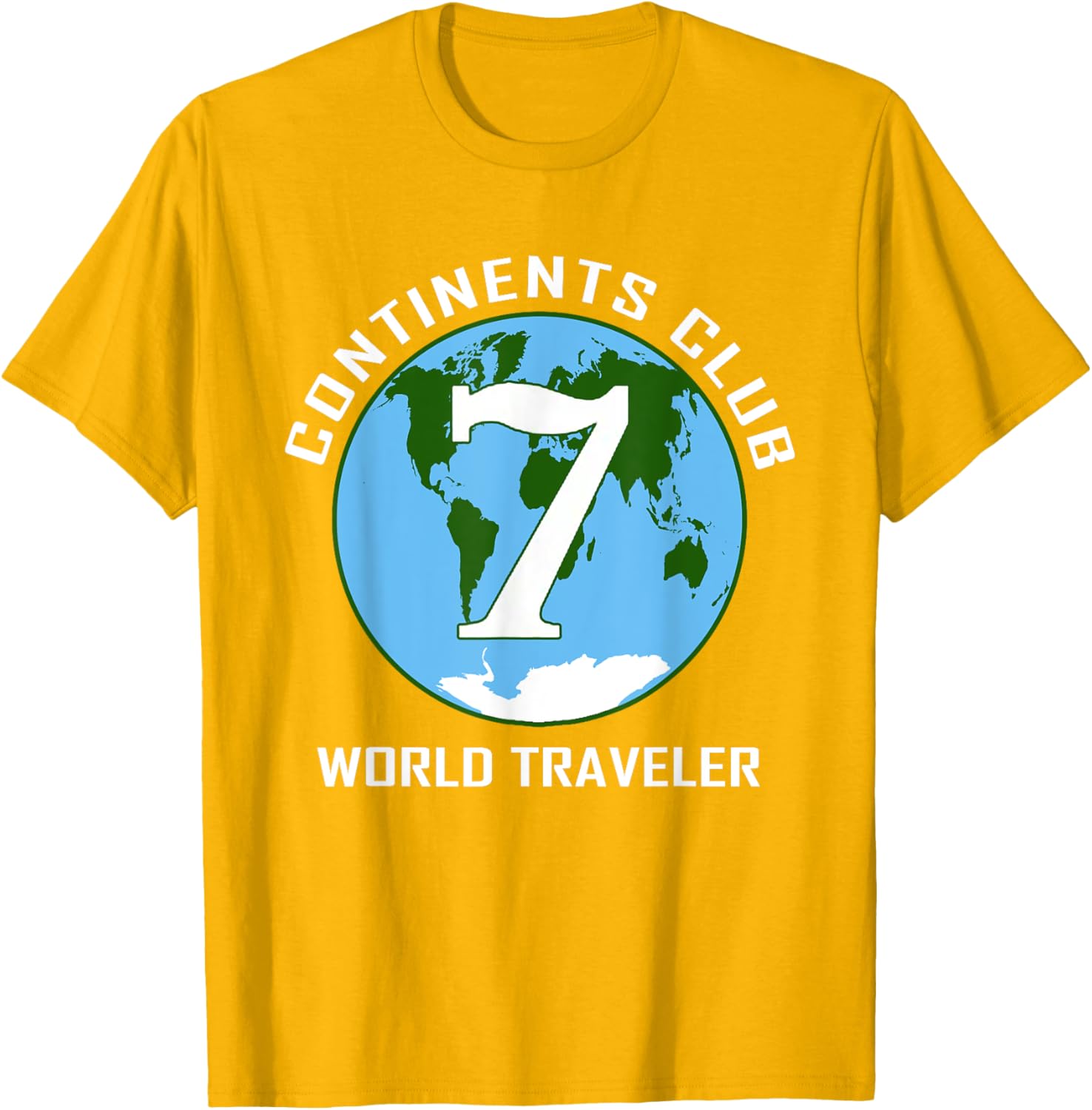 7 Continents World Traveler Club Double-Sided T-Shirt for Adventurers - 14