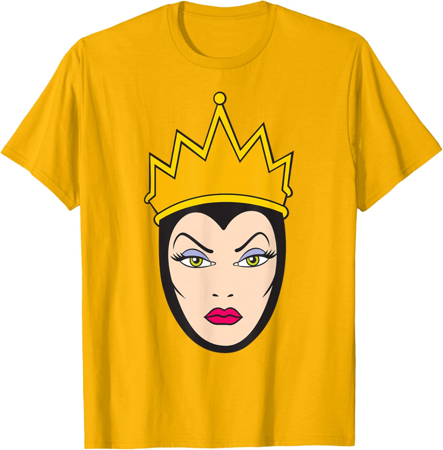 Disney Villains Evil Queen Big Face T-Shirt for Snow White Fans - 28