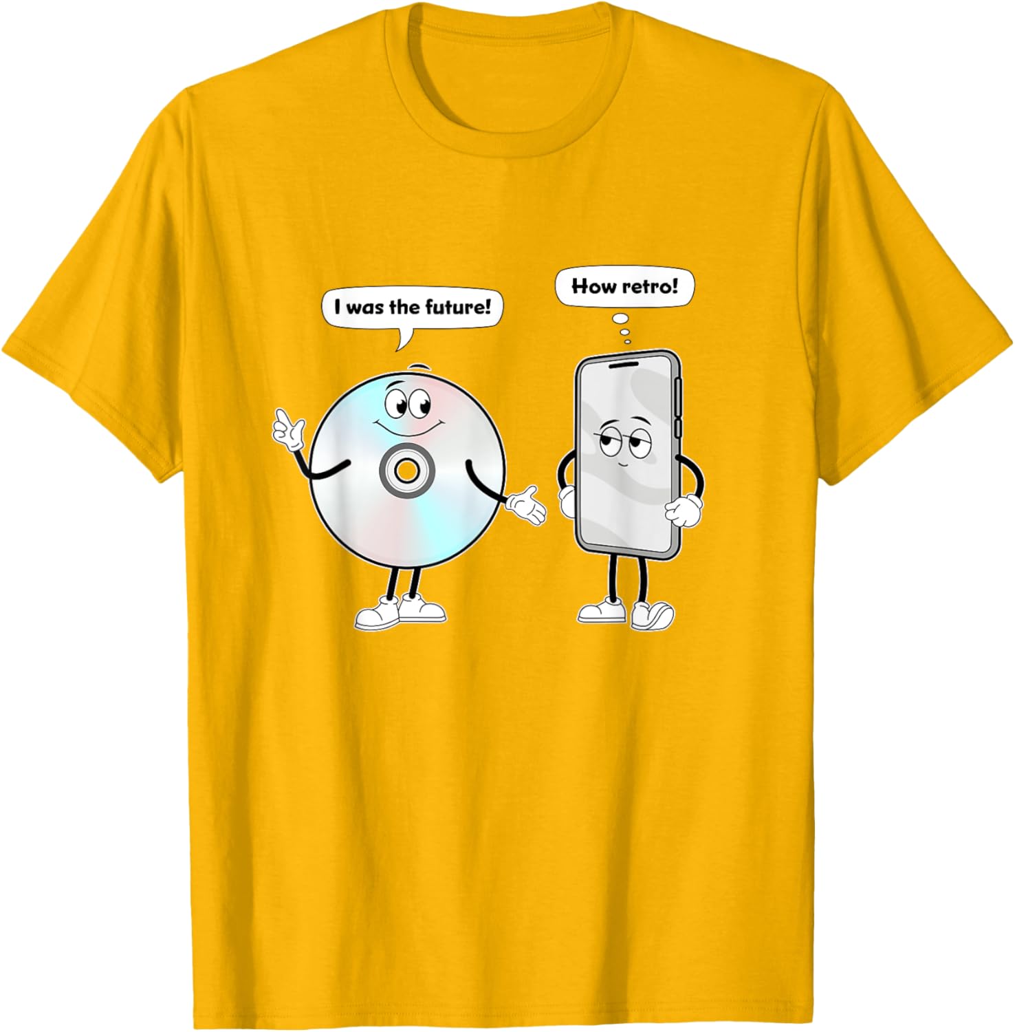 CD vs Smartphone Technology Past vs Future T-Shirt for Music Lovers - 22