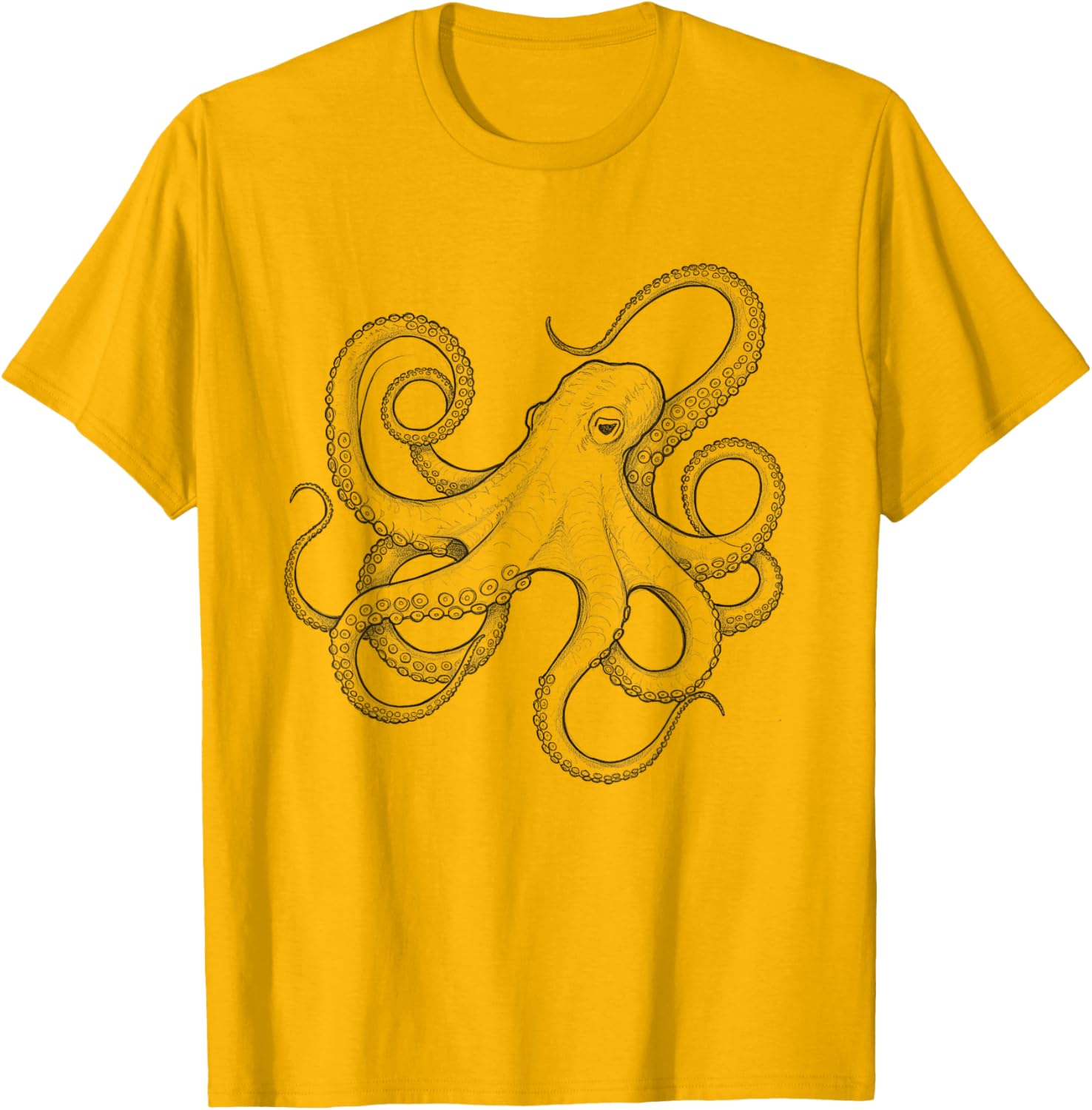 Octopus Sketch Design Idea T-Shirt for Unique Style and Fun Fashion - 6