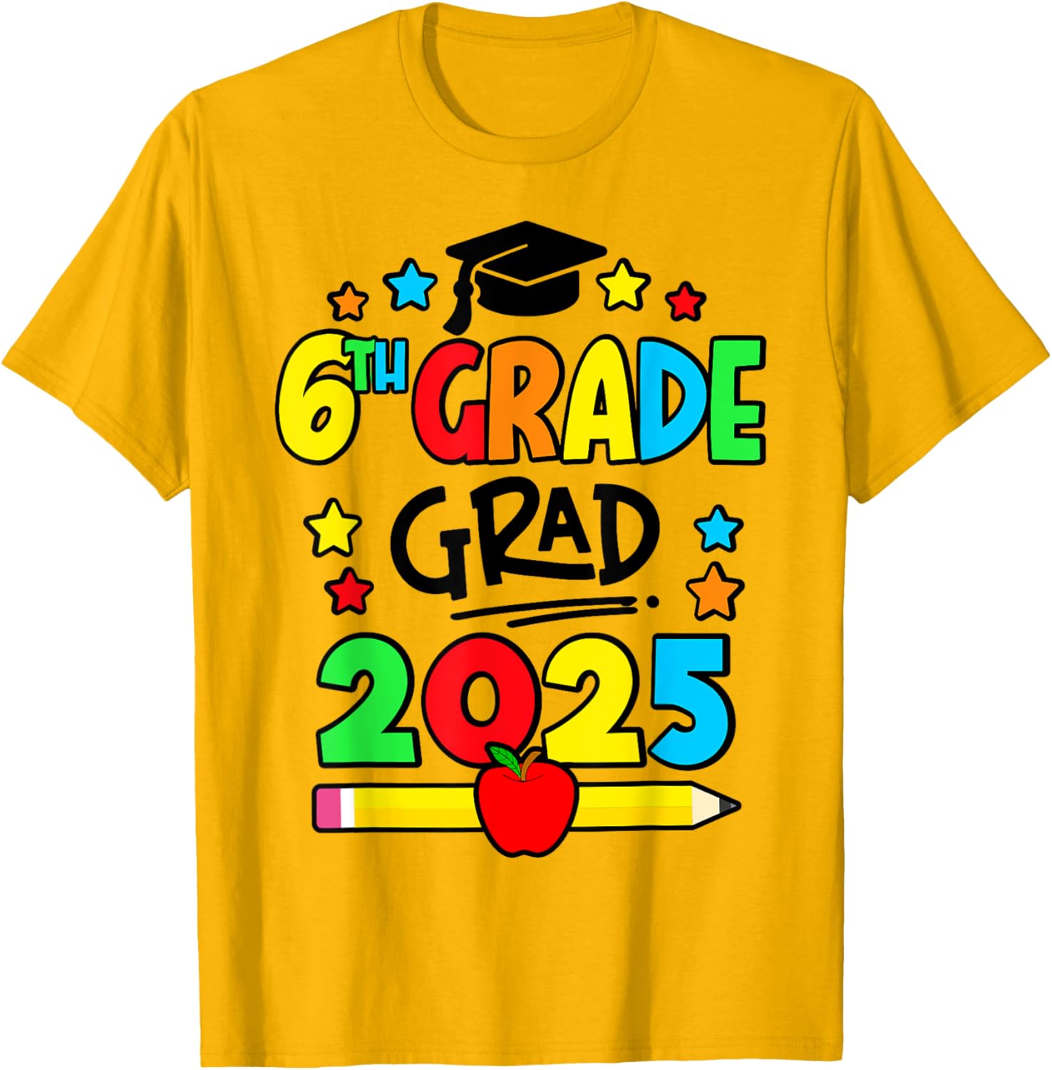 Sixth Grade Graduation T-Shirt 2025 Perfect for Elementary School Celebrations - 5