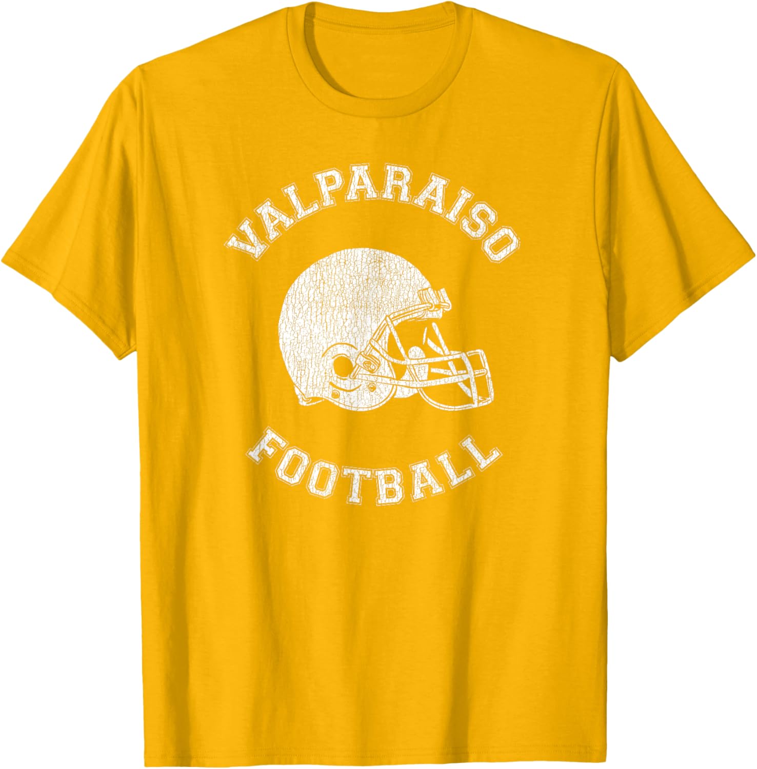 Valparaiso Retro 1980s Distressed Football T-Shirt for Vintage Style Lovers - 11