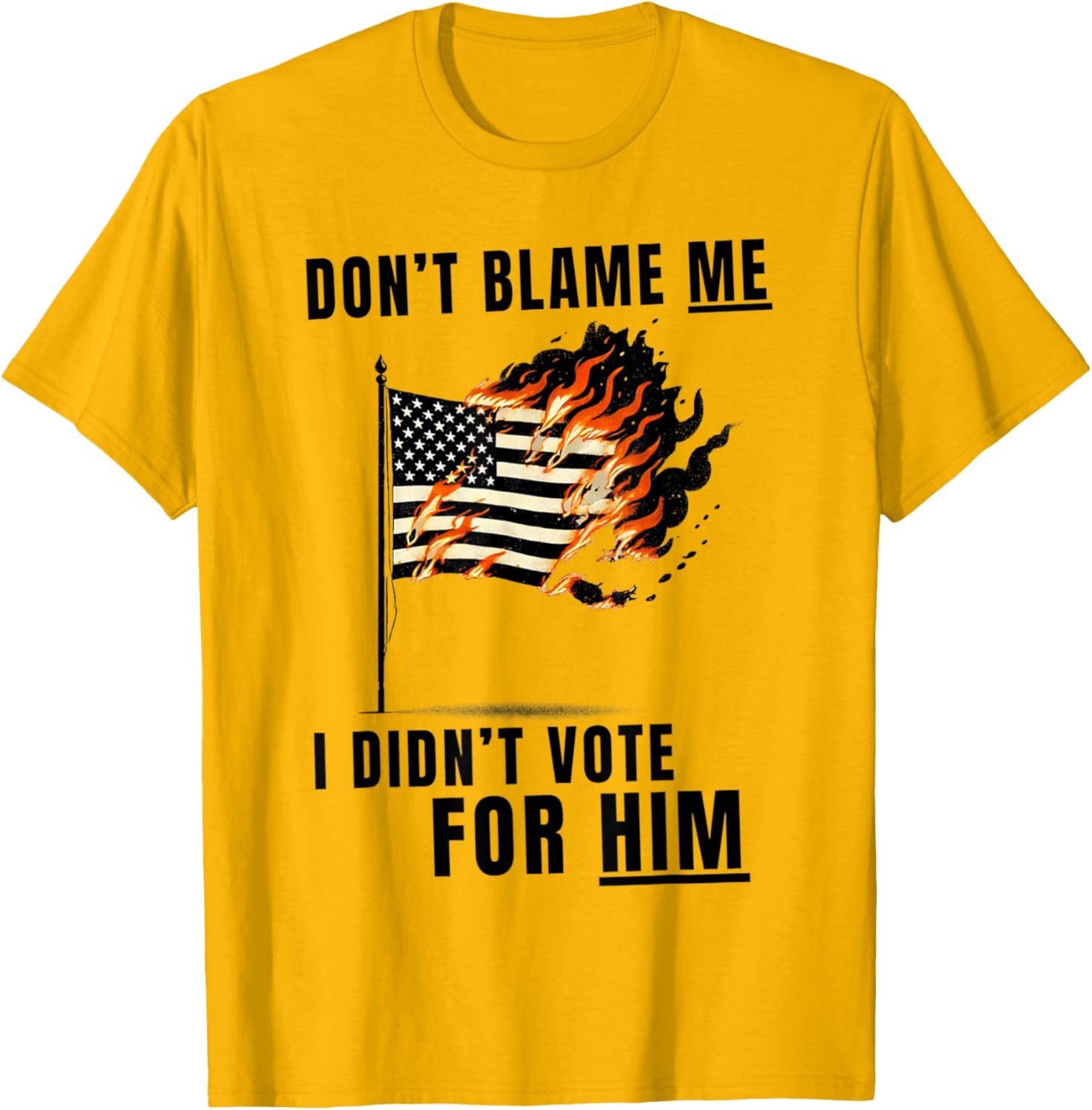 Funny Don't Blame Me I Didn't Vote For Him T-Shirt for Casual Wear - 20