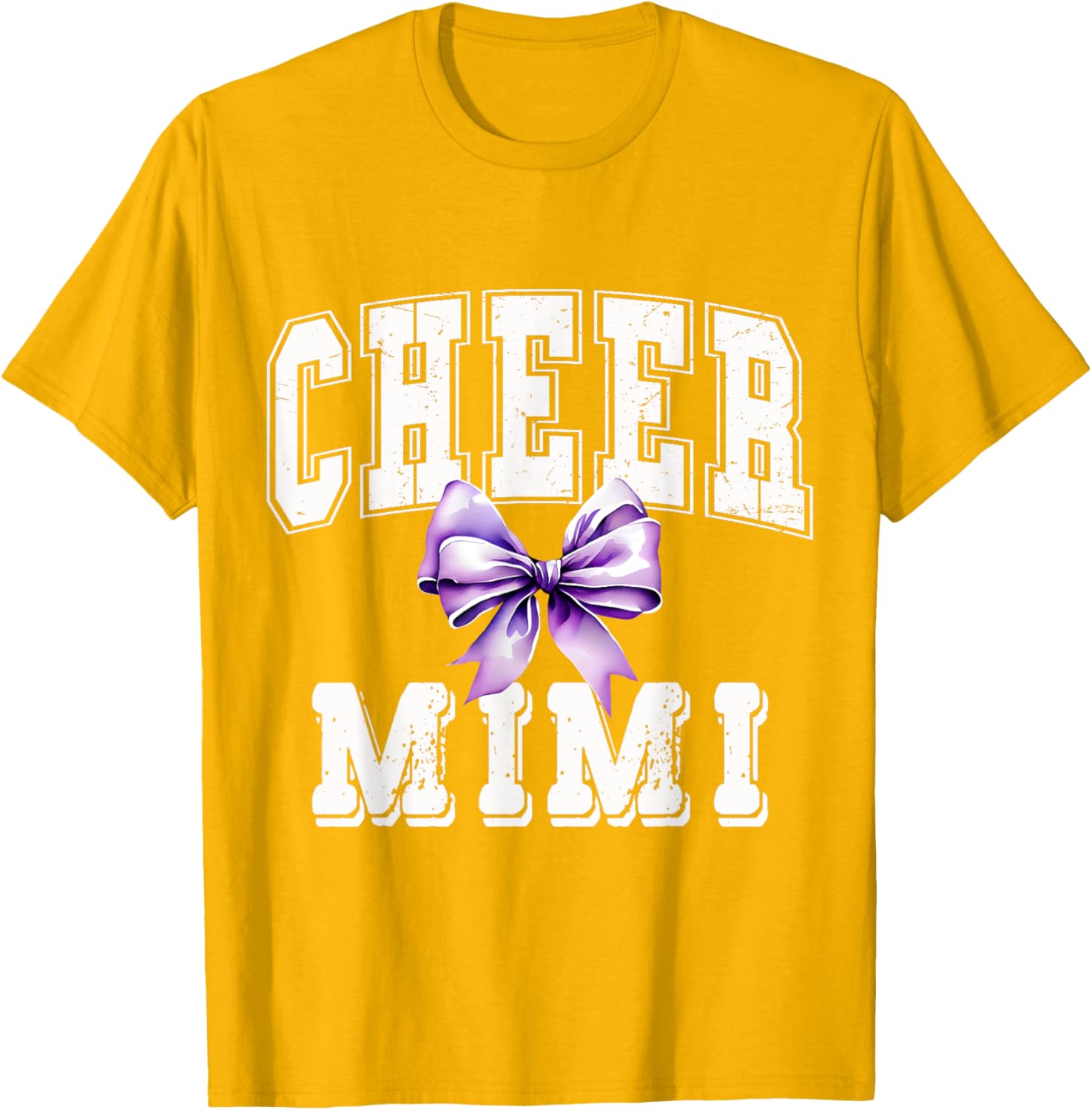 Cheer MIMI Coquette Purple Bow Cheerleader T-Shirt for Stylish Fans - 4
