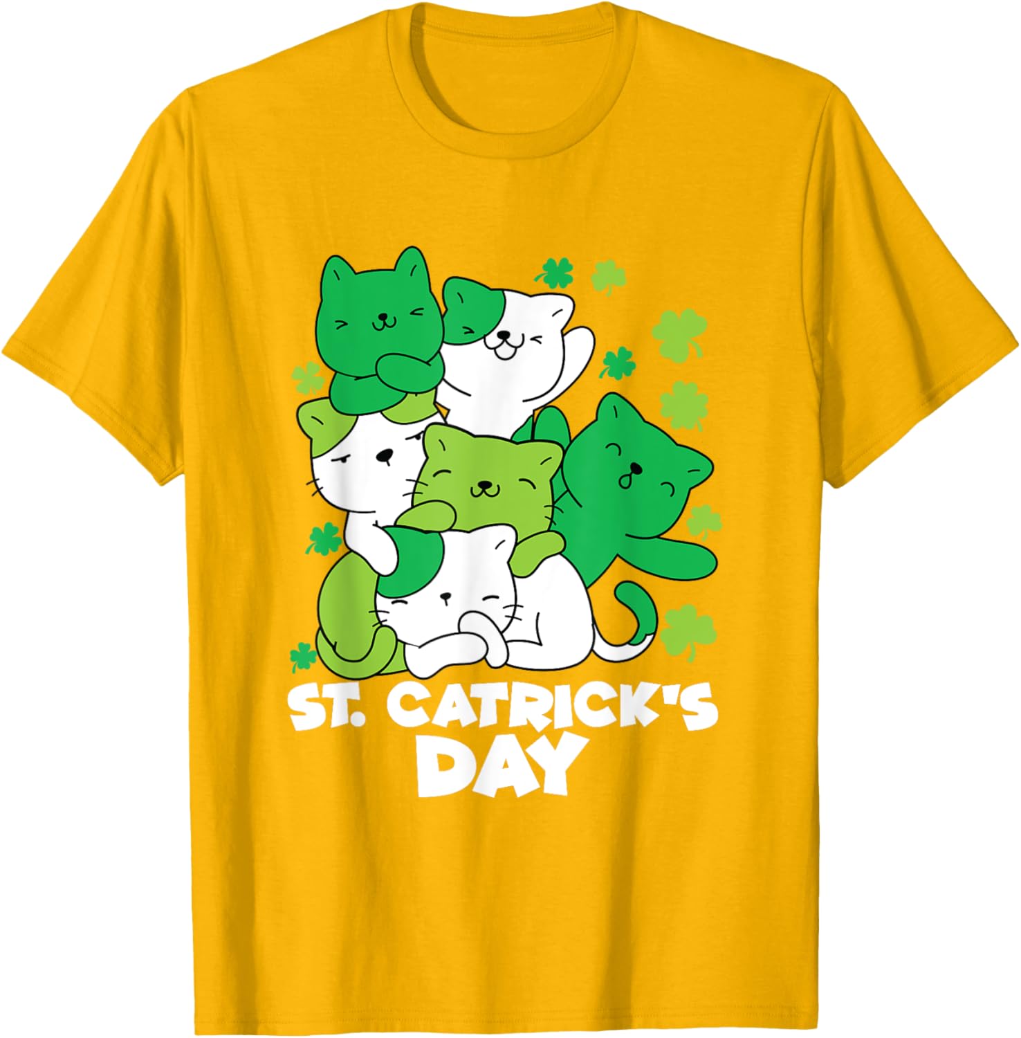 Cute Cat St. Patrick's Day Leprechaun T-Shirt for Festive Fun - 25