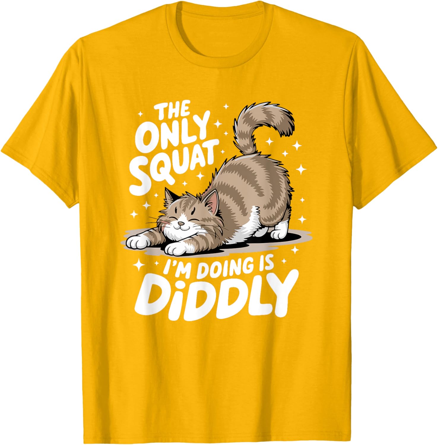 Funny Diddly Squat Cat T-Shirt for Men and Women - Perfect Gift for Cat Lovers - 12