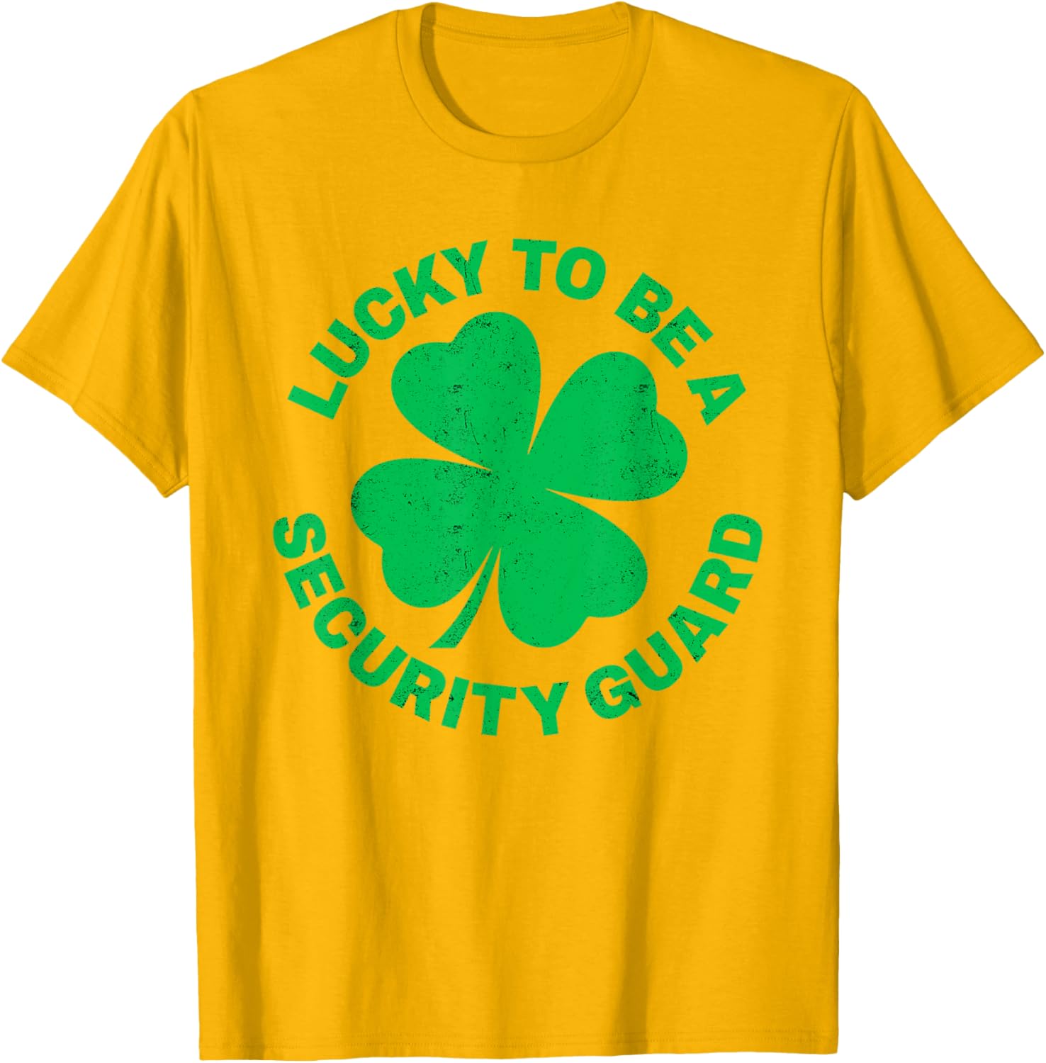 Lucky to Be a Security Guard St Patrick's Day T-Shirt for Irish Celebrations - 5