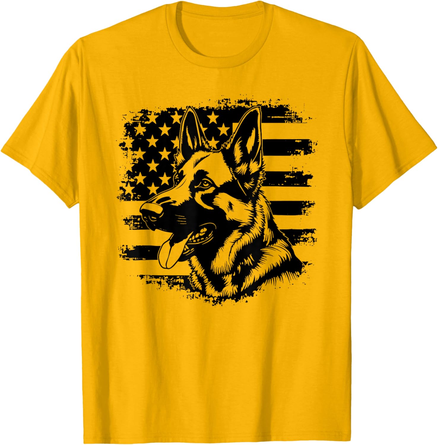 Patriotic German Shepherd USA Flag Sunglasses T-Shirt for 4th of July - 14