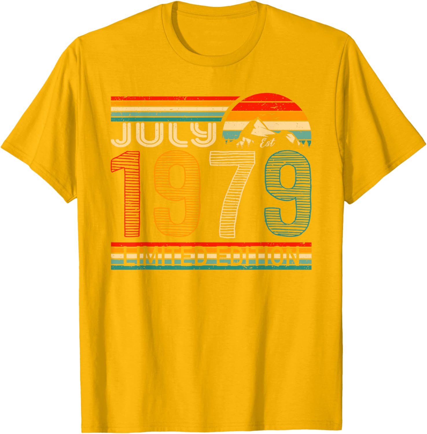 July 1979 Vintage Birthday T-Shirt Classic Retro Style Birthday Gift - 8