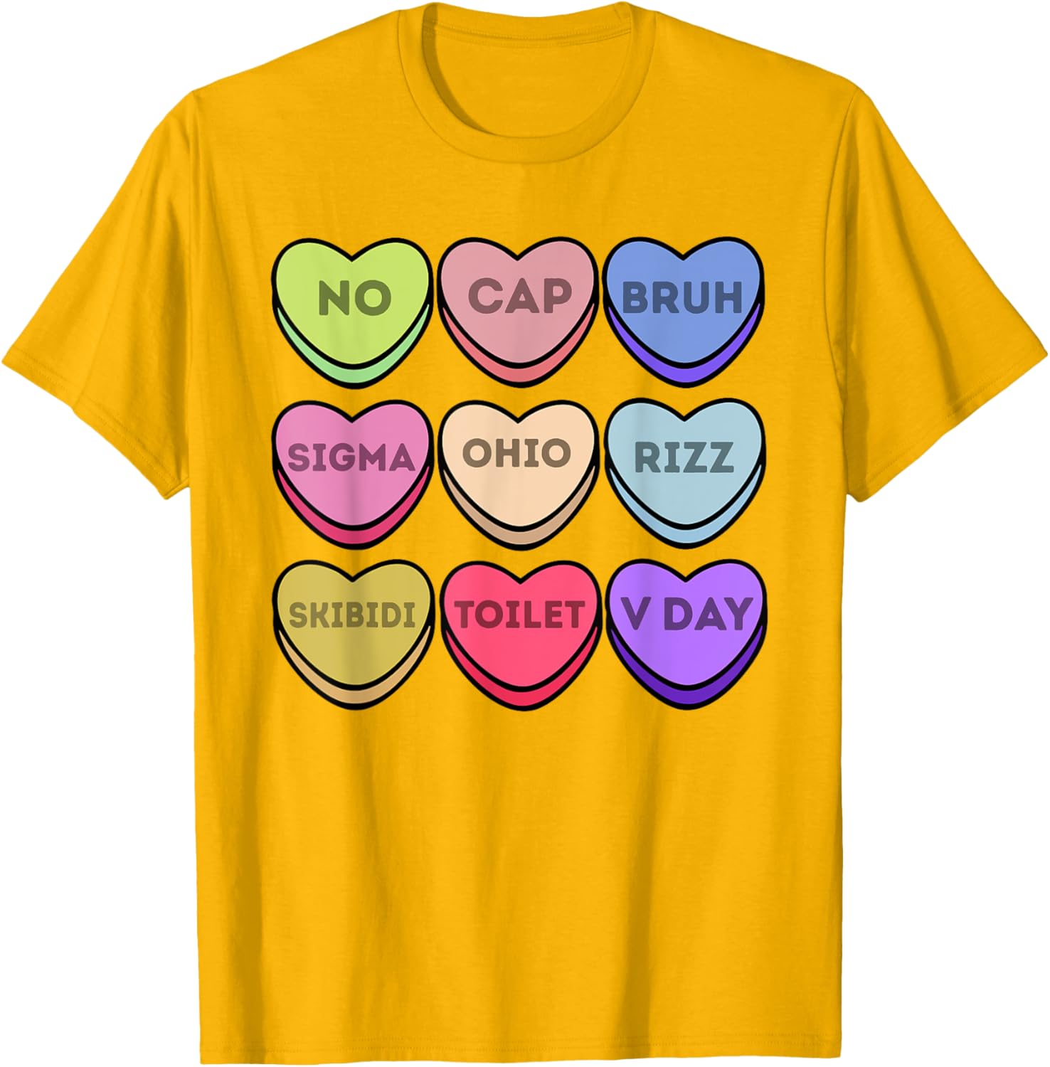 Rizz Valentines Candy Heart T-Shirt for Boys Fun Sigma Style No Cap - 3