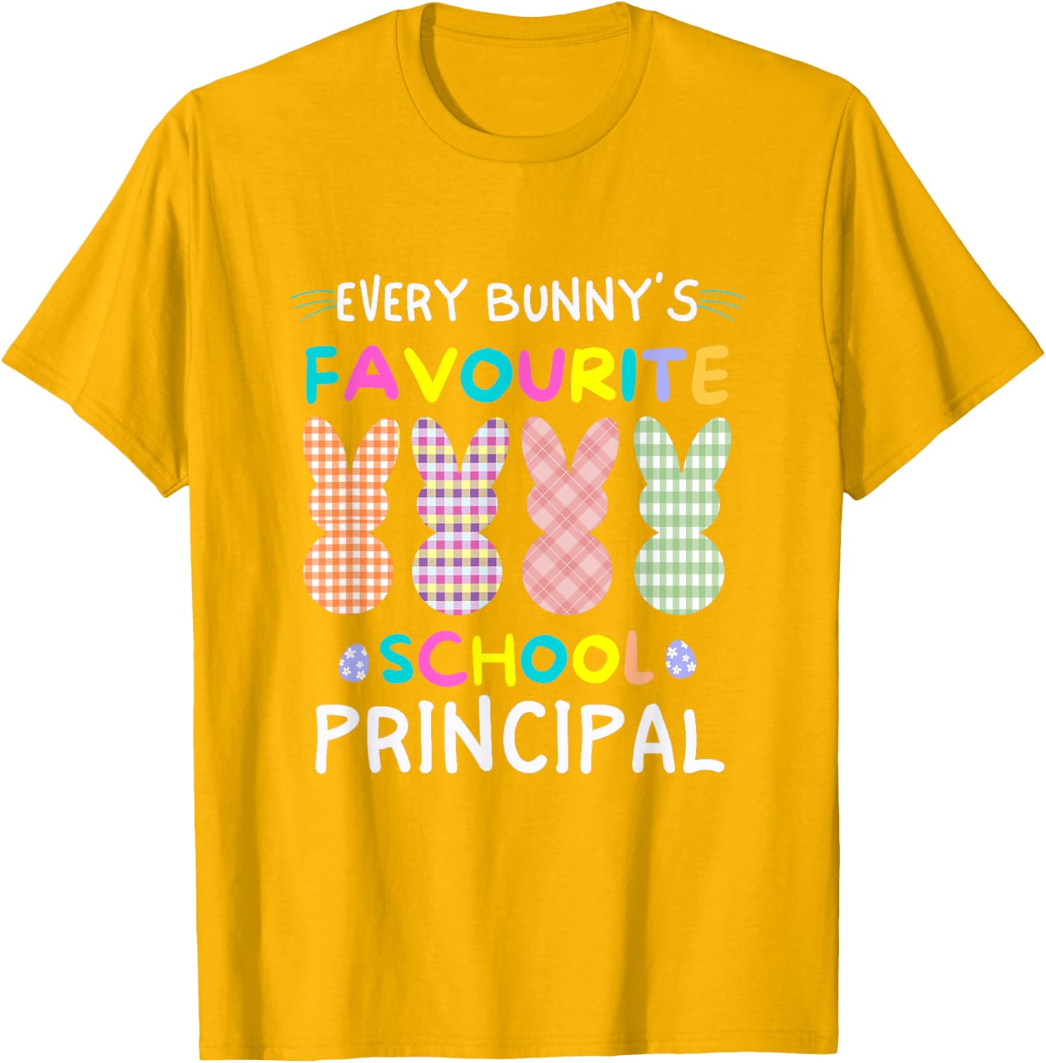 Every Bunny's Favorite Principal Easter Egg Hunt T-Shirt for Fun Celebrations - 16