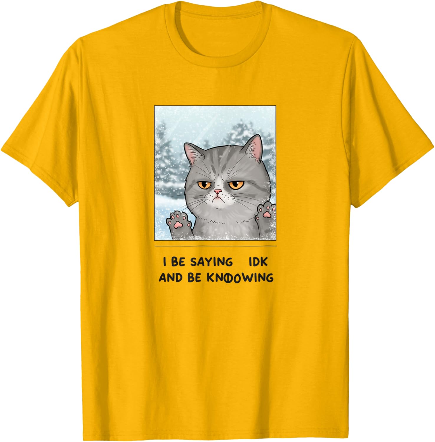 Vintage Meme Cat Funny T-Shirt for Cat Lovers - Quirky Annoyed Design - 5