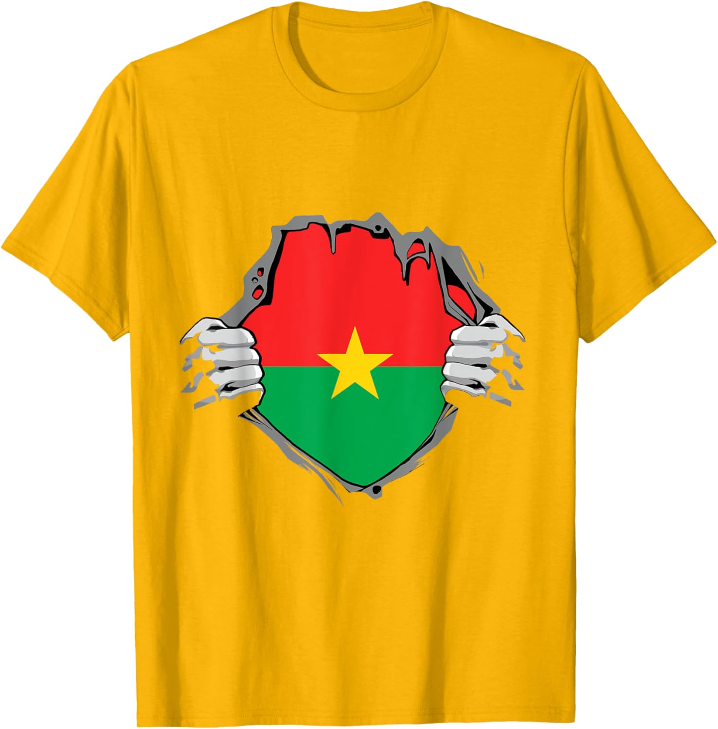Burkina Faso Heartbeat EKG Pulse T-Shirt for Proud Burkina Fasoans - 21