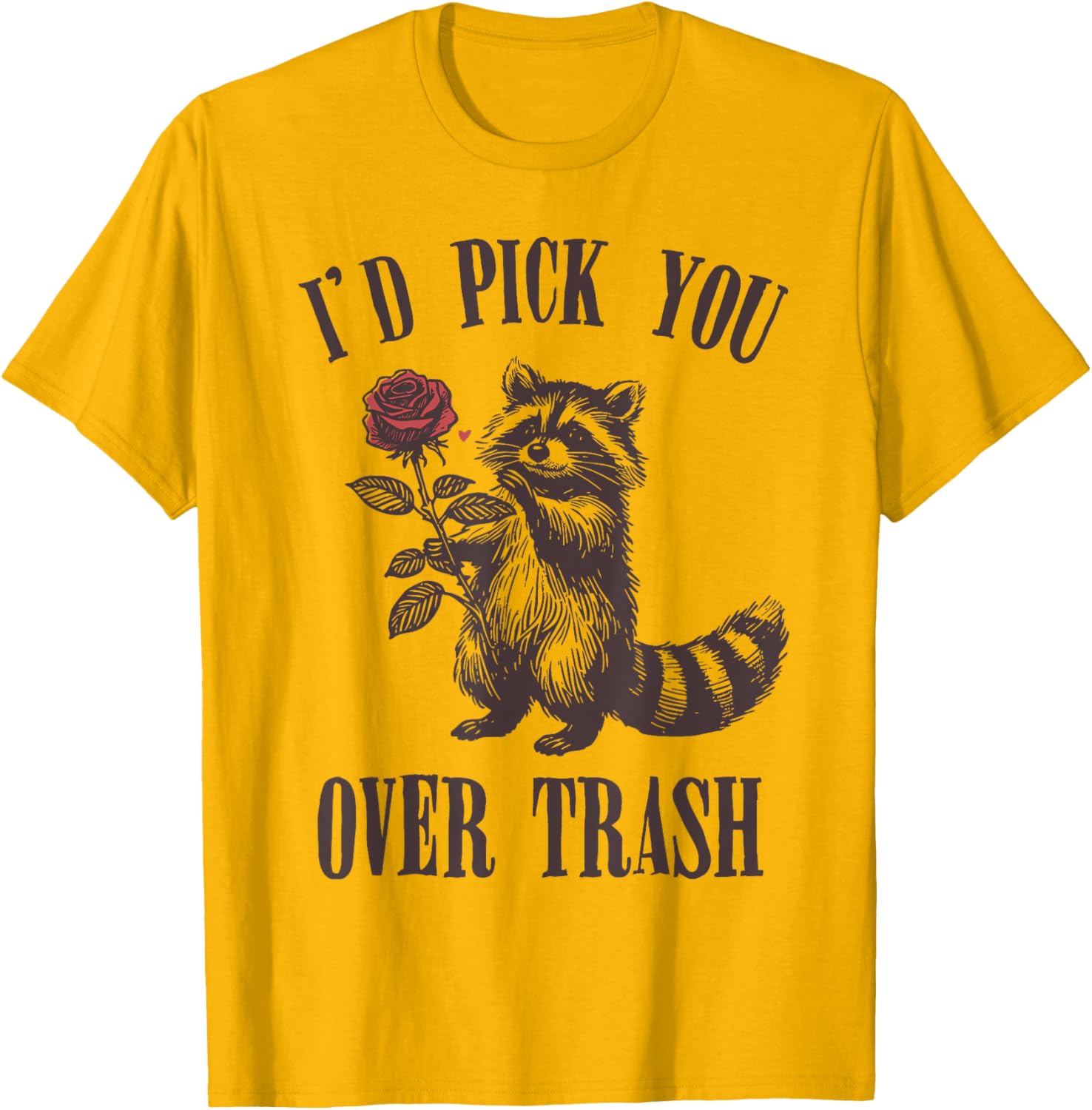 Funny Opossum Raccoon Sarcastic Rose T-Shirt Perfect for Animal Lovers - 9