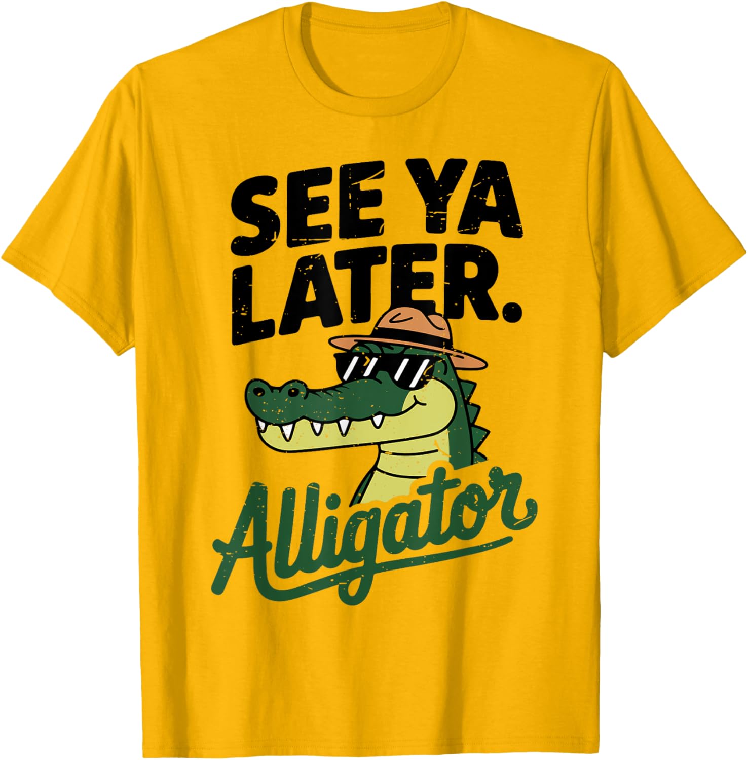 Funny Crocodile See Ya Later Alligator T-Shirt for Toddler Boys - 2