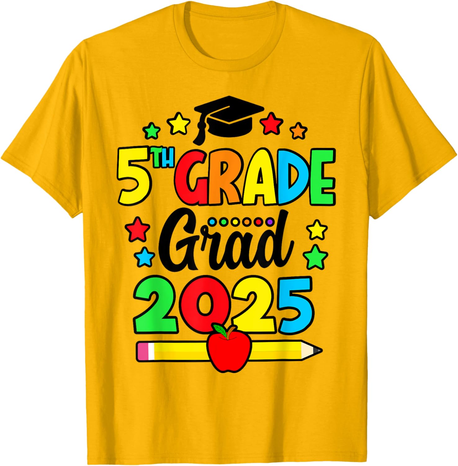 Fifth Grade Graduate 2025 T-Shirt for Elementary School Celebration - 3