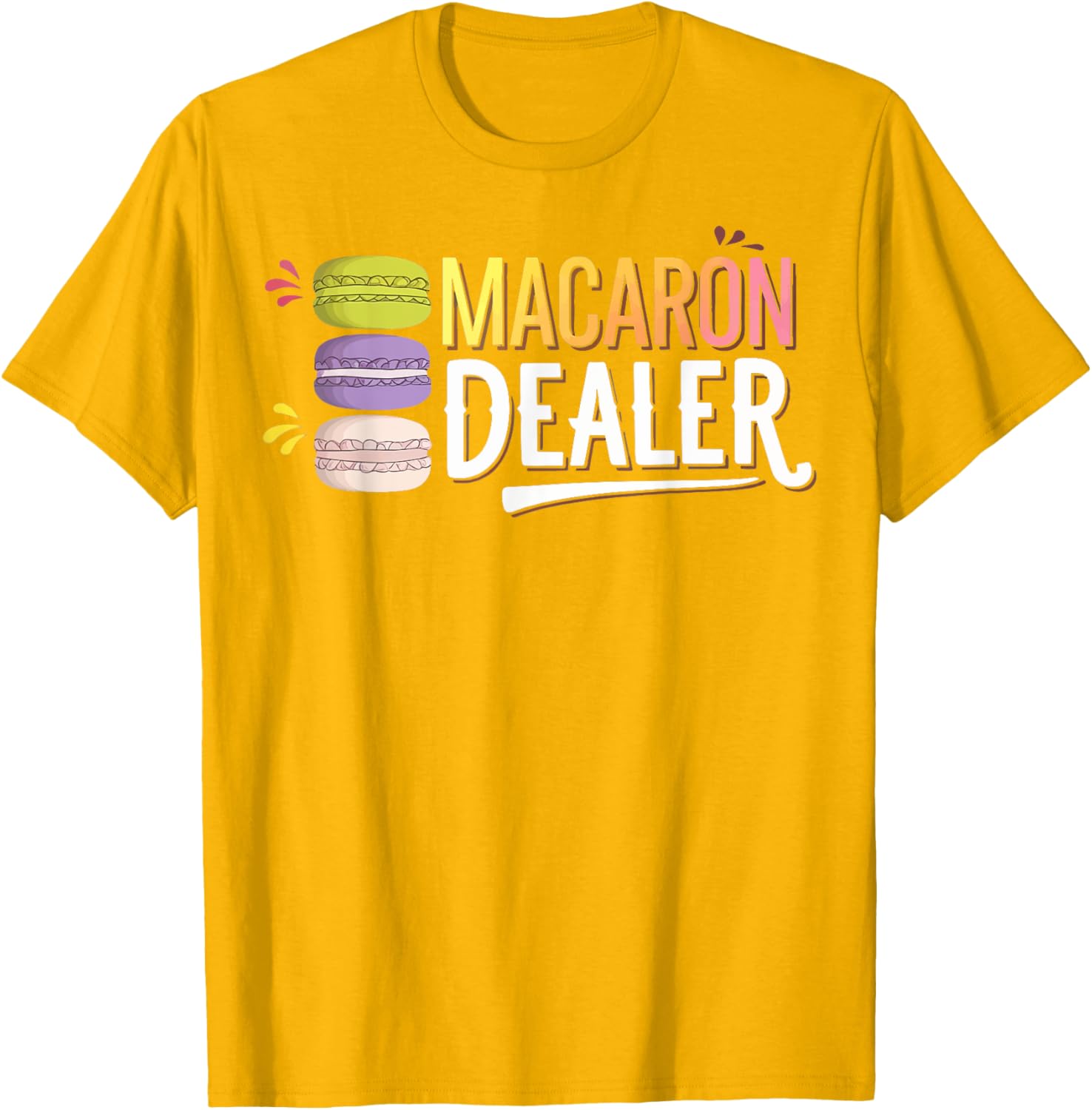Charming Macaron Dealer T-Shirt for Sweet Treat Lovers and Foodies - 17