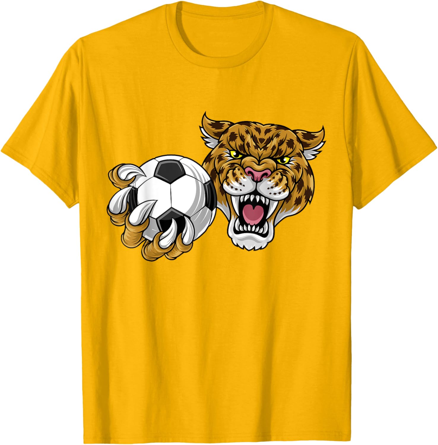 Jaguar Leopard Cheetah Soccer Ball Cartoon Character T-Shirt for Kids - 18
