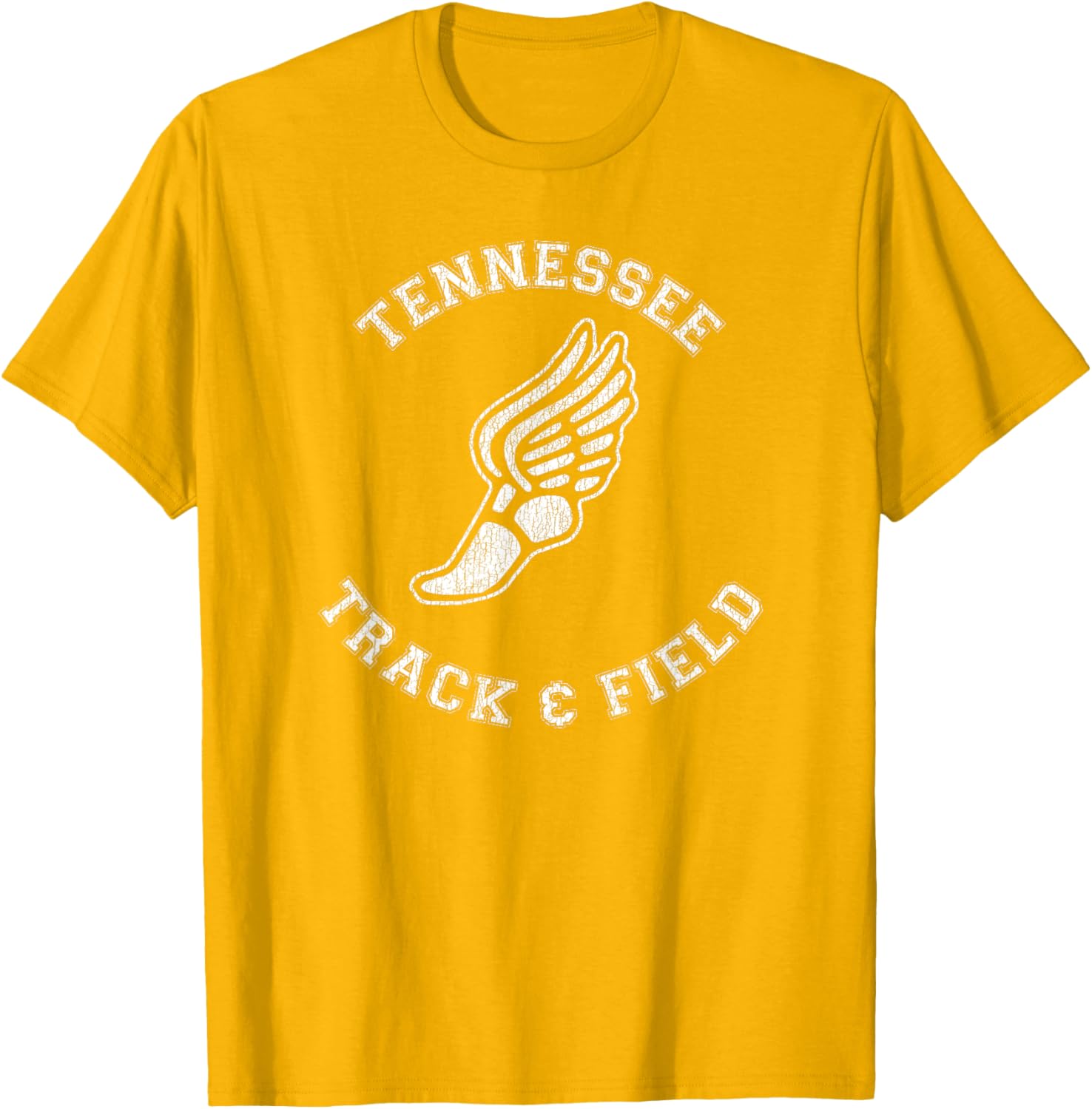 Tennessee Track and Field Retro Classic 80s Distressed T-Shirt - 2
